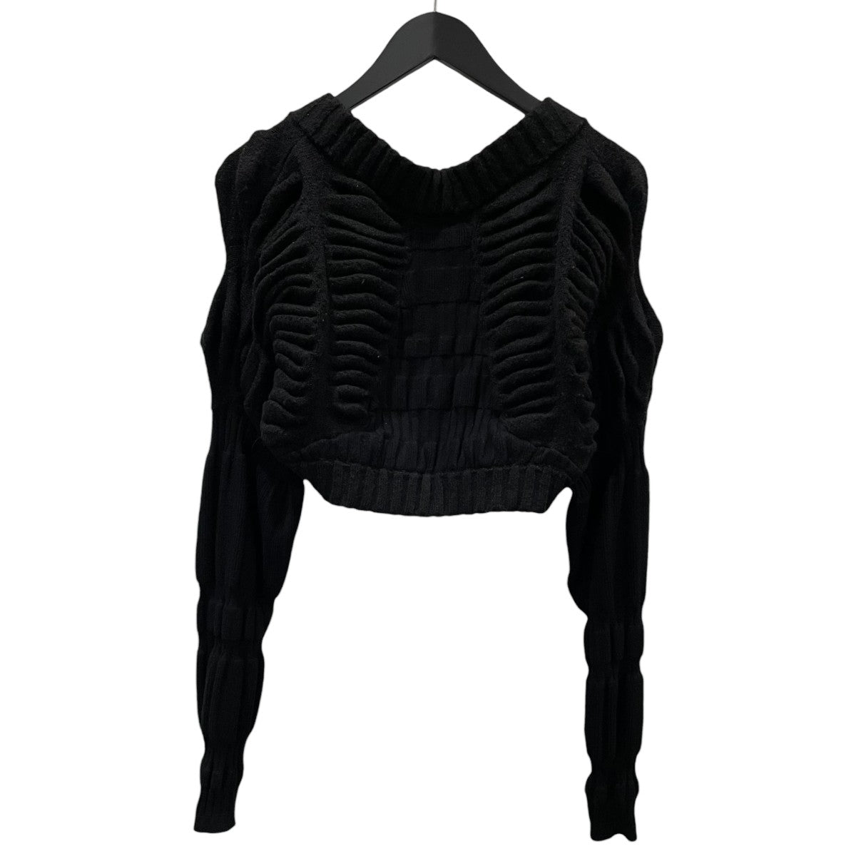 24SS ショートニットカーディガン BUMPY KNIT BOLERO バンピーニットボレロ 02320161350
