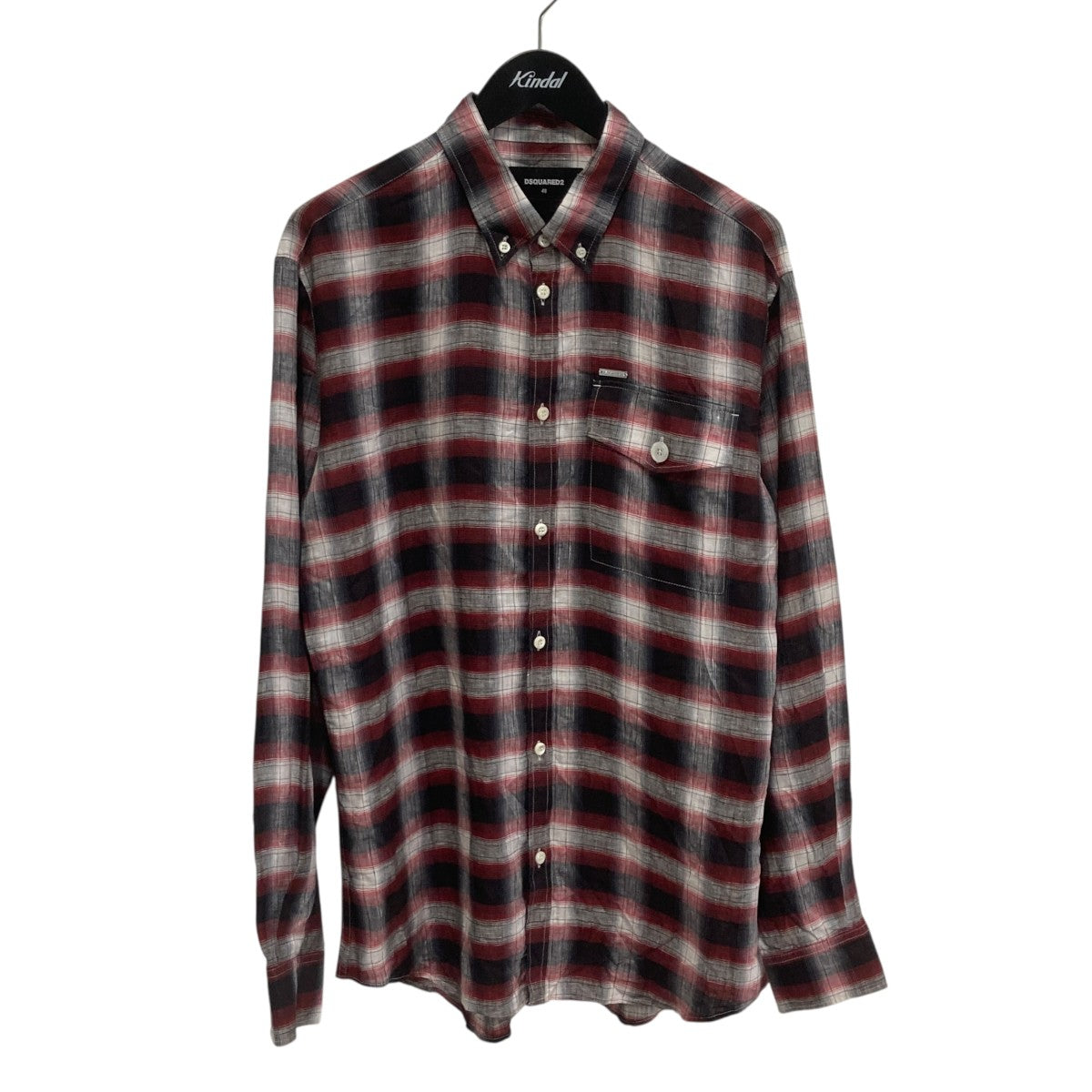 DSQUARED2 チェックシャツS74DM0510 古着・中古-1枚目のアイテム画像