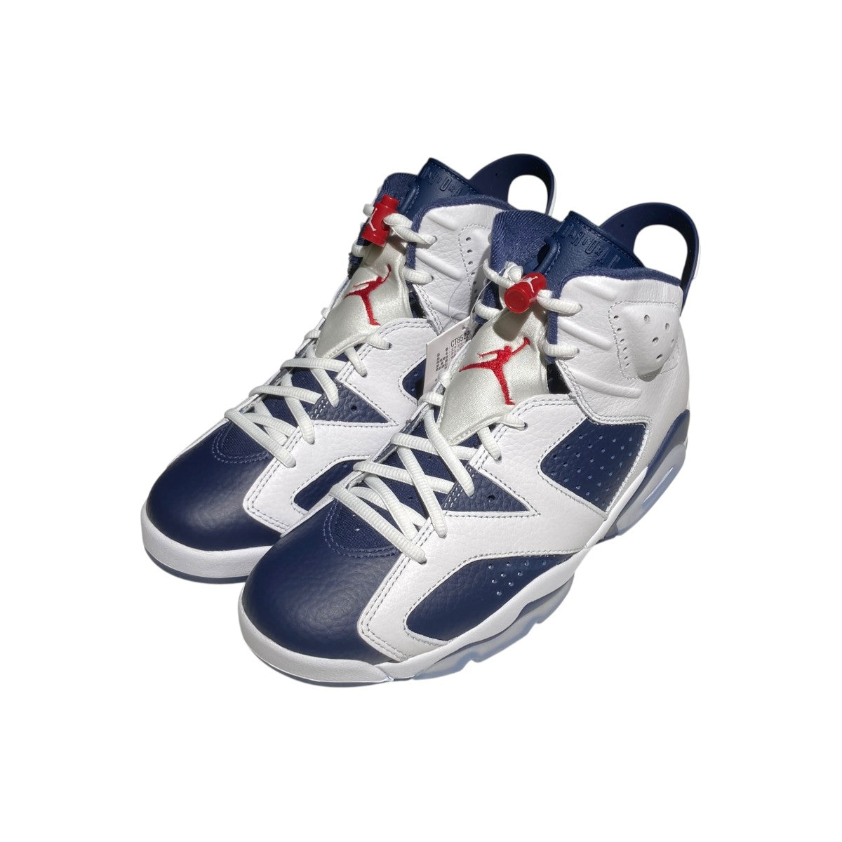 Air Jordan 6 Retro White and Midnight NavyハイカットスニーカーCT8529-164