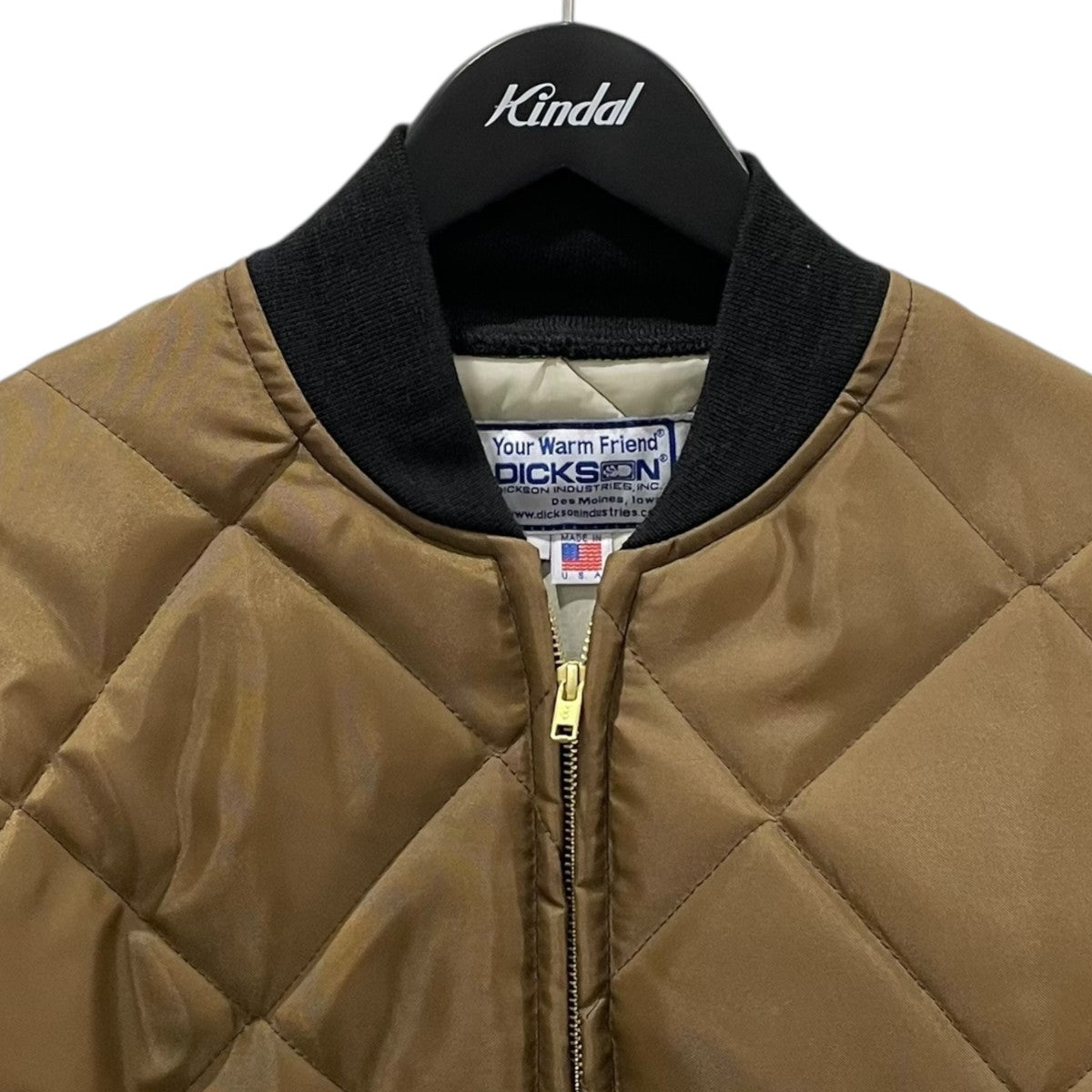ジップアップ中綿ジャケット 6oz Diamond Quilted Insulated Jacket 6オンス ダイヤモンド キルテッド インサレーテッド ジャケット