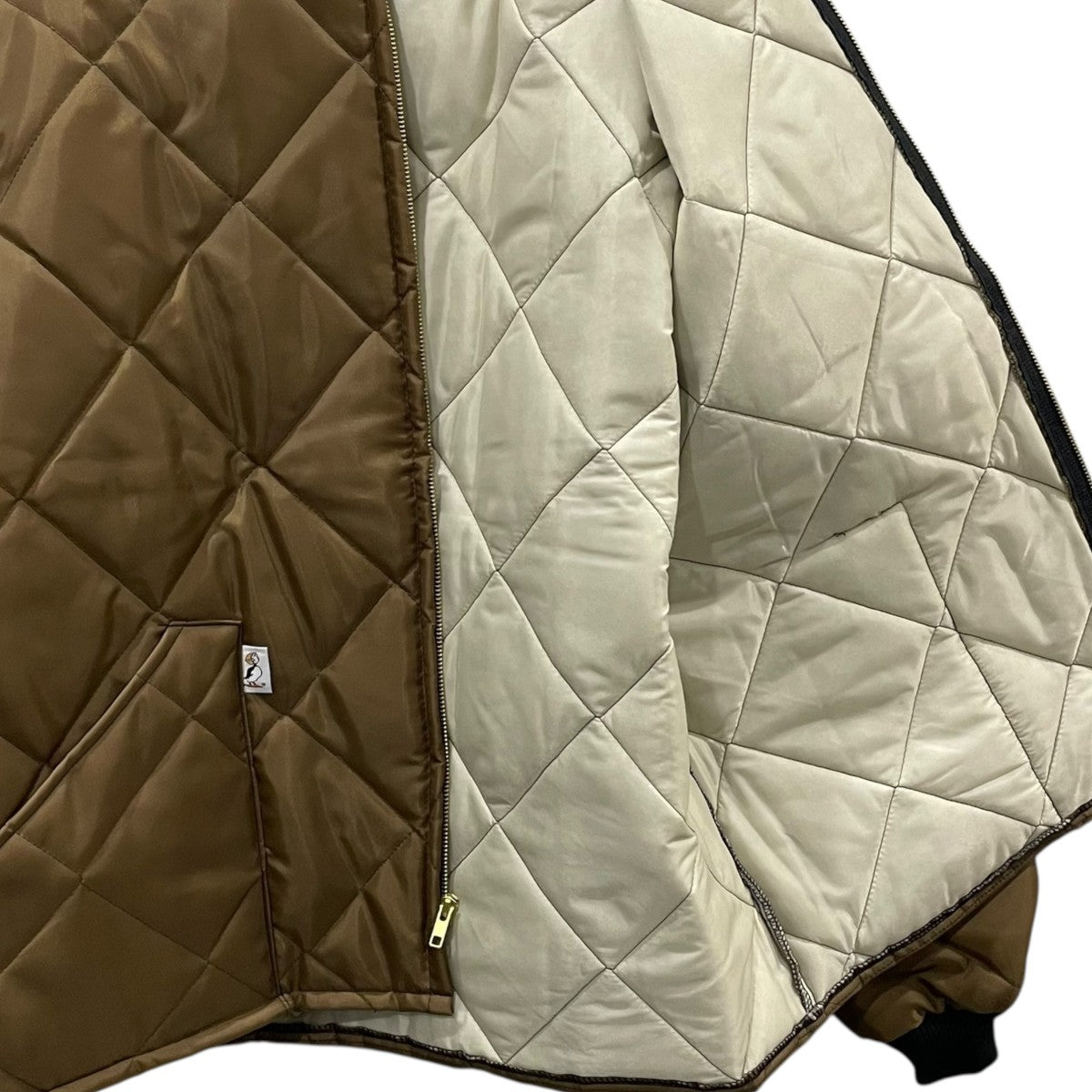 ジップアップ中綿ジャケット 6oz Diamond Quilted Insulated Jacket 6オンス ダイヤモンド キルテッド インサレーテッド ジャケット
