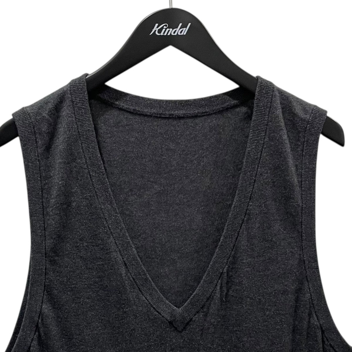 GALERIE VIE 21AW コットンカシミヤシルク Vネックベスト Cotton Cashmere Silk V-neck Vest 23-02-14-02102 古着・中古-3枚目のアイテム画像