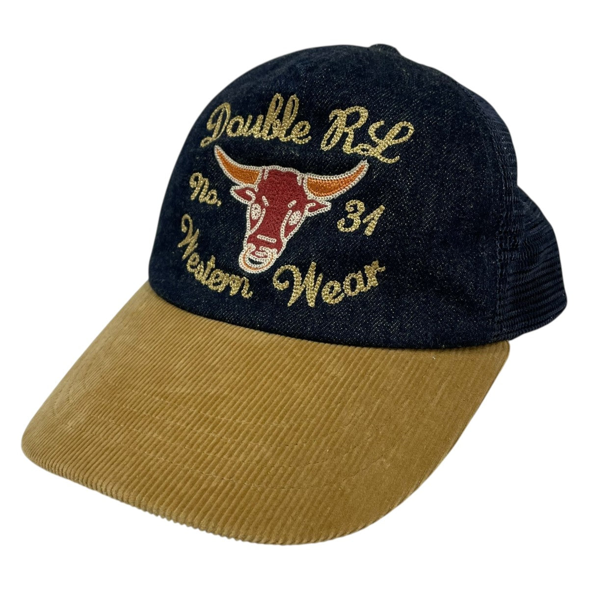 メッシュキャップ Embroidered Denim Trucker Cap エンブロイダリー デニムトラッカーキャップ