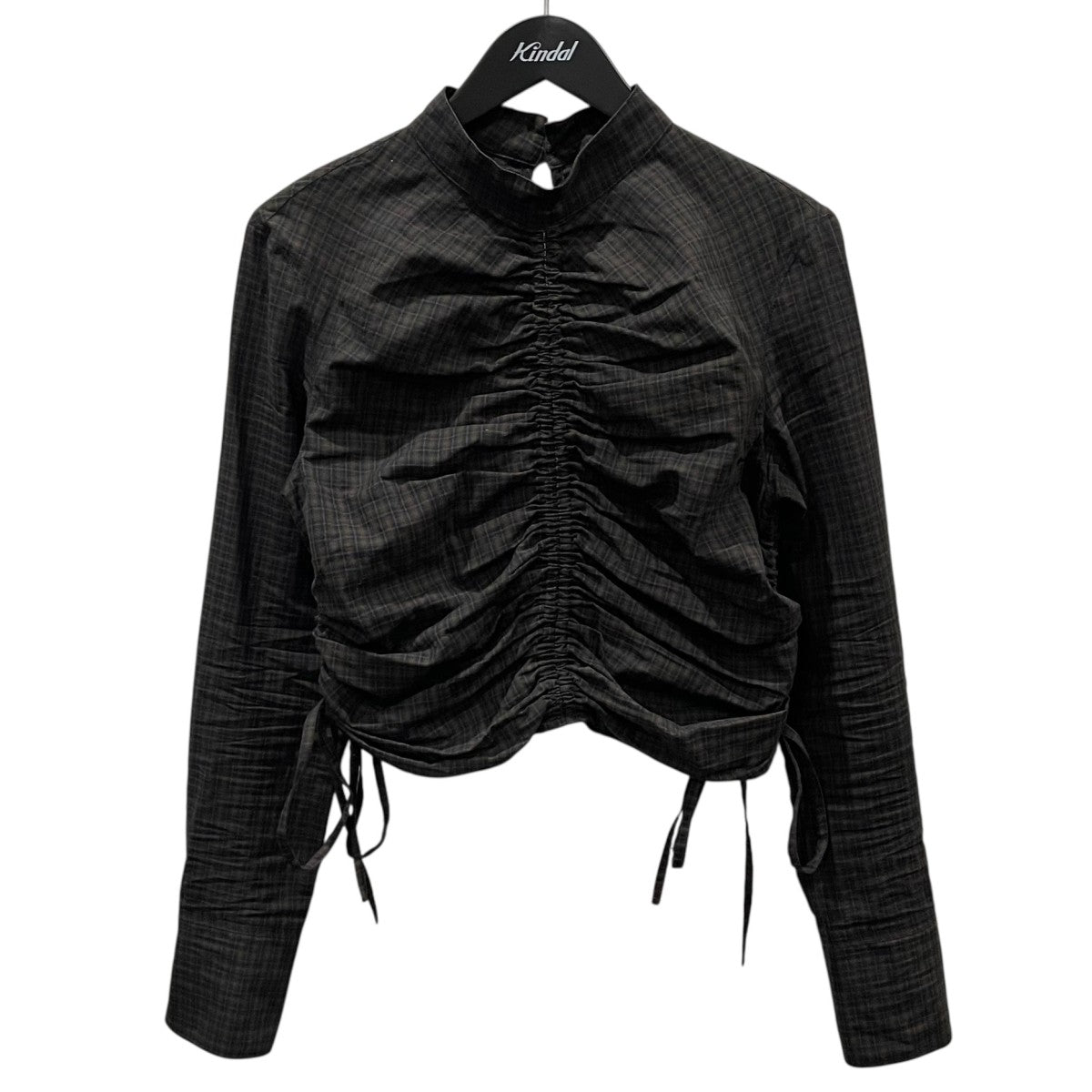 TODAYFUL 25AW チャック柄ギャザーシャツ Checkgather Compact Blouse チェックギャザーコンパクトブラウス 12520419 古着・中古-1枚目のアイテム画像