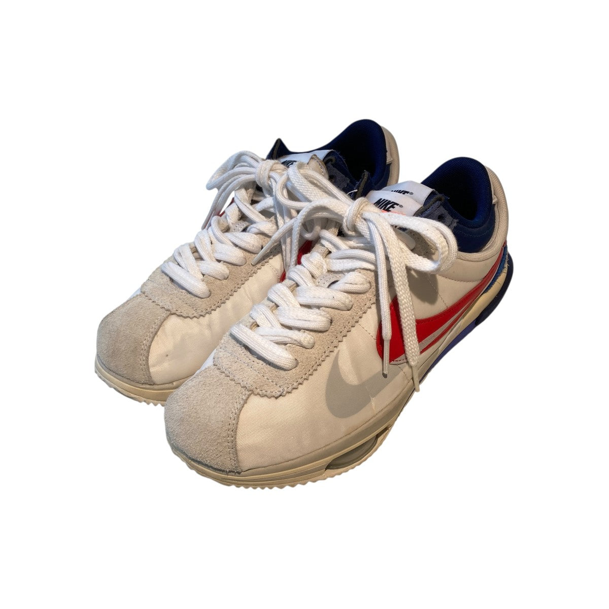 Zoom Cortez White and University RedスニーカーDQ0581-100