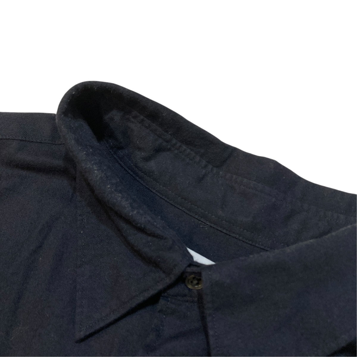 Graphpaper Cotton Cashmere L／S Oversized Regular Collar Shirt長袖シャツGM234-50073B 古着・中古-4枚目のアイテム画像