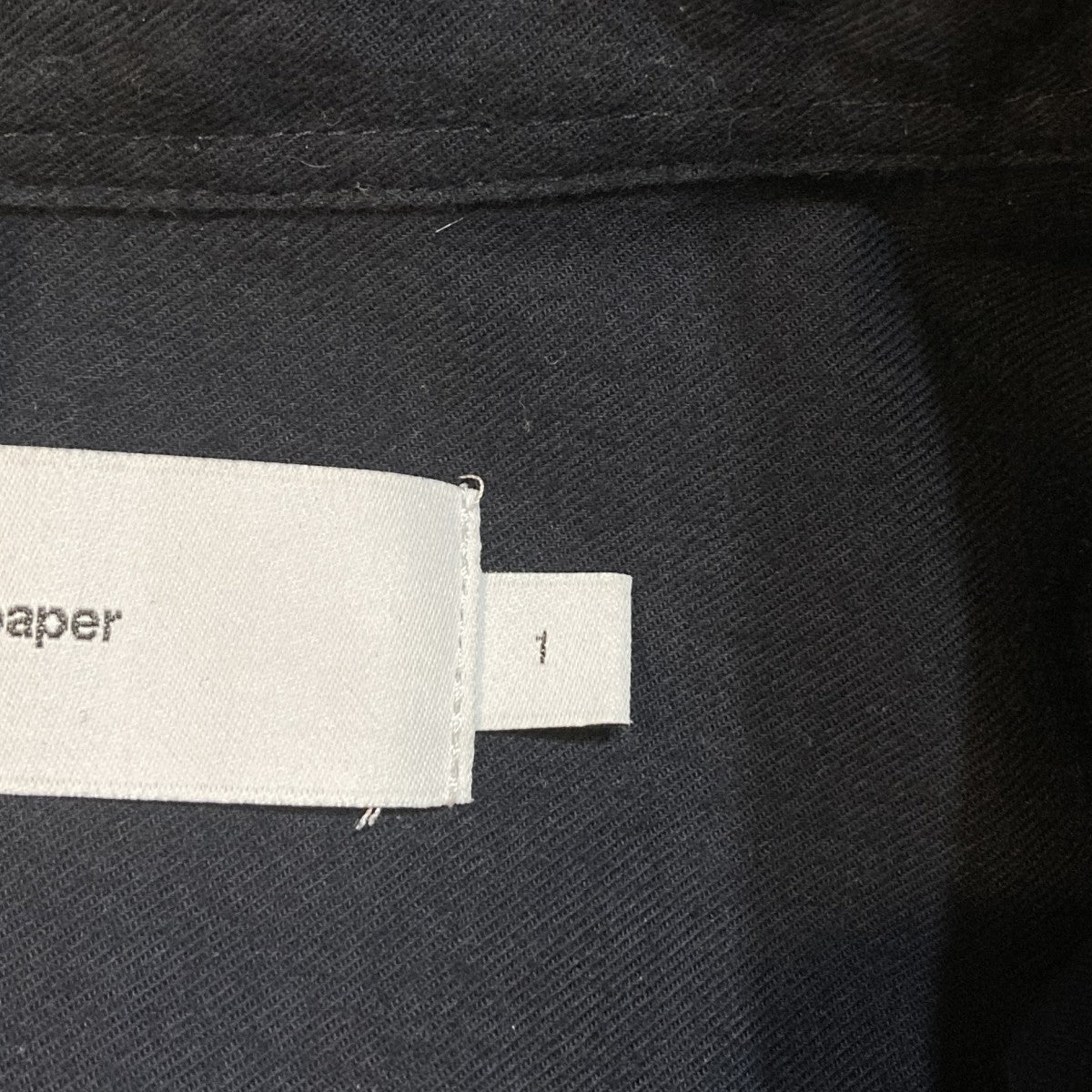 Graphpaper Cotton Cashmere L／S Oversized Regular Collar Shirt長袖シャツGM234-50073B 古着・中古-6枚目のアイテム画像