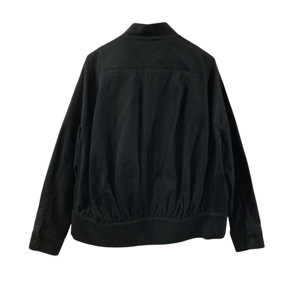 NONNOTTE(ノノット) High-Count Moleskin Draping Bias Sleeve Blouson