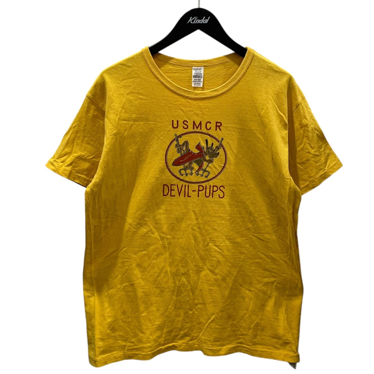 WAREHOUSE プリントTシャツ DEVIL-PUPS 4064 古着・中古-1枚目のアイテム画像