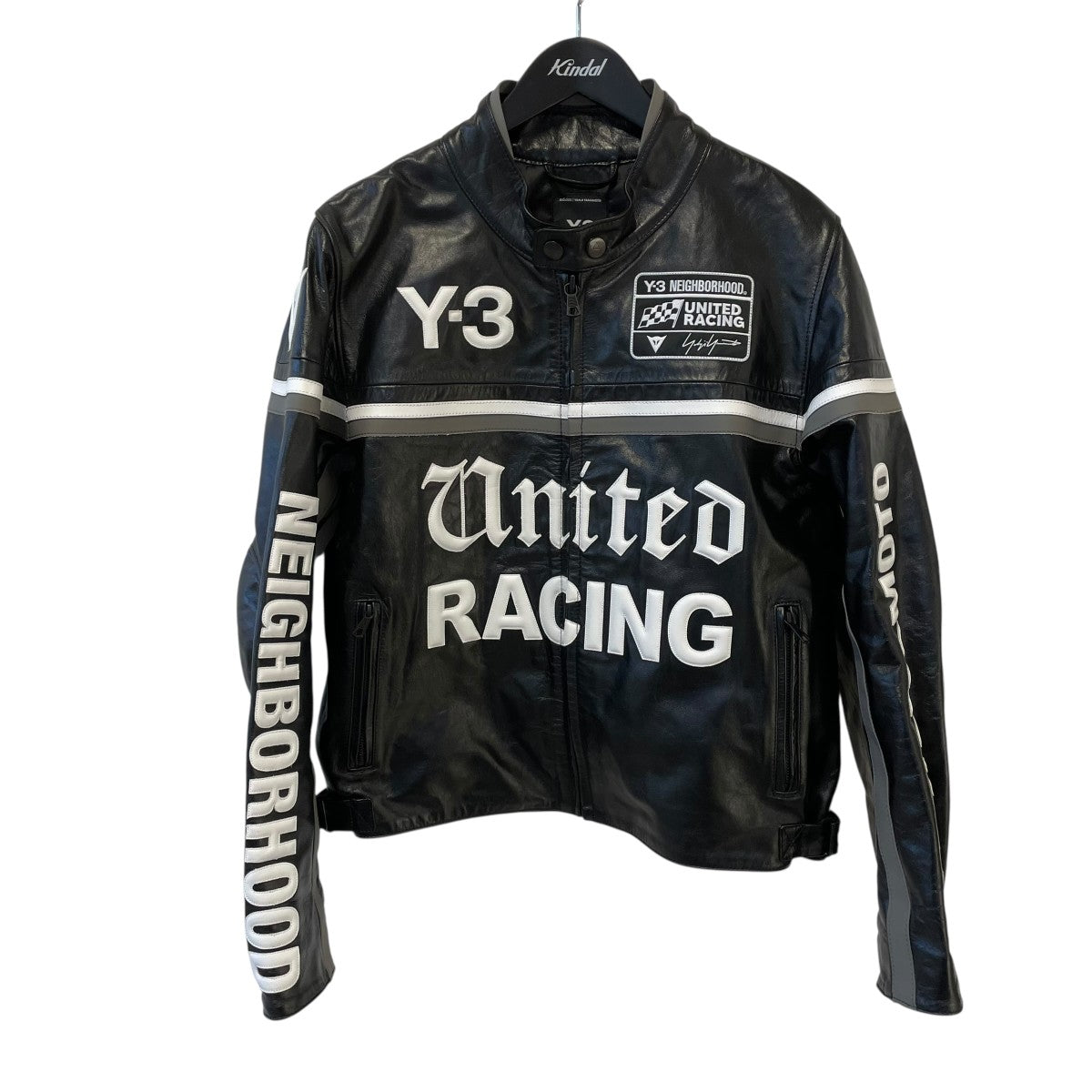 Y-3×NEIGHBORHOOD Y-3 NBHD LEATHER RACER JACKETレザージャケットSL-Y26-733-1-02 古着・中古-1枚目のアイテム画像