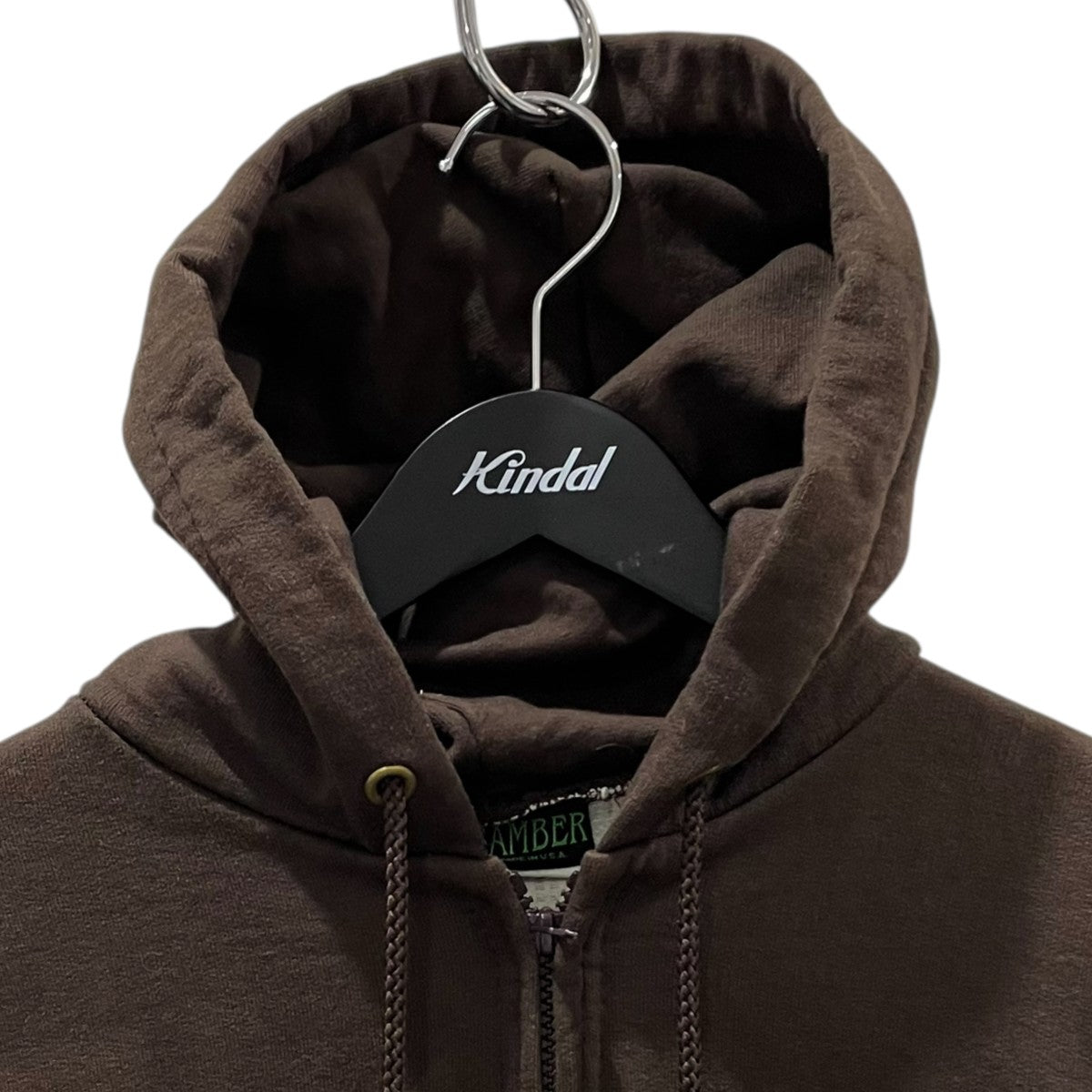 CAMBER(キャンバー) 裏地サーマル ジップアップパーカー ブラウン