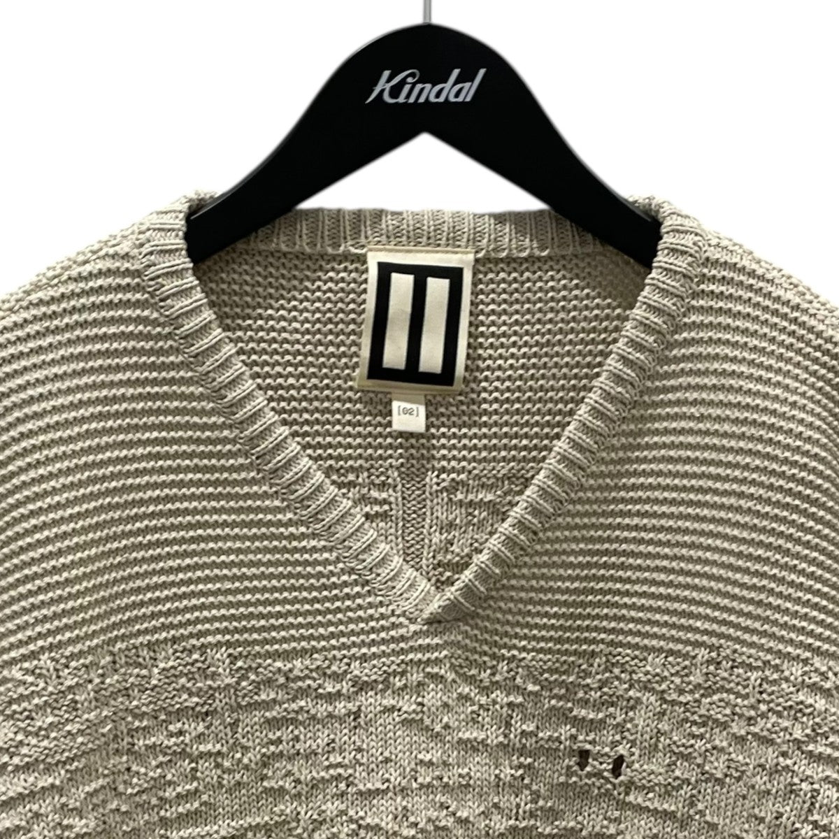 26SS Vネックニットセーター Cooper Knit Long Sleeve Pullover クーパー ニットロングスリーブプルオーバー