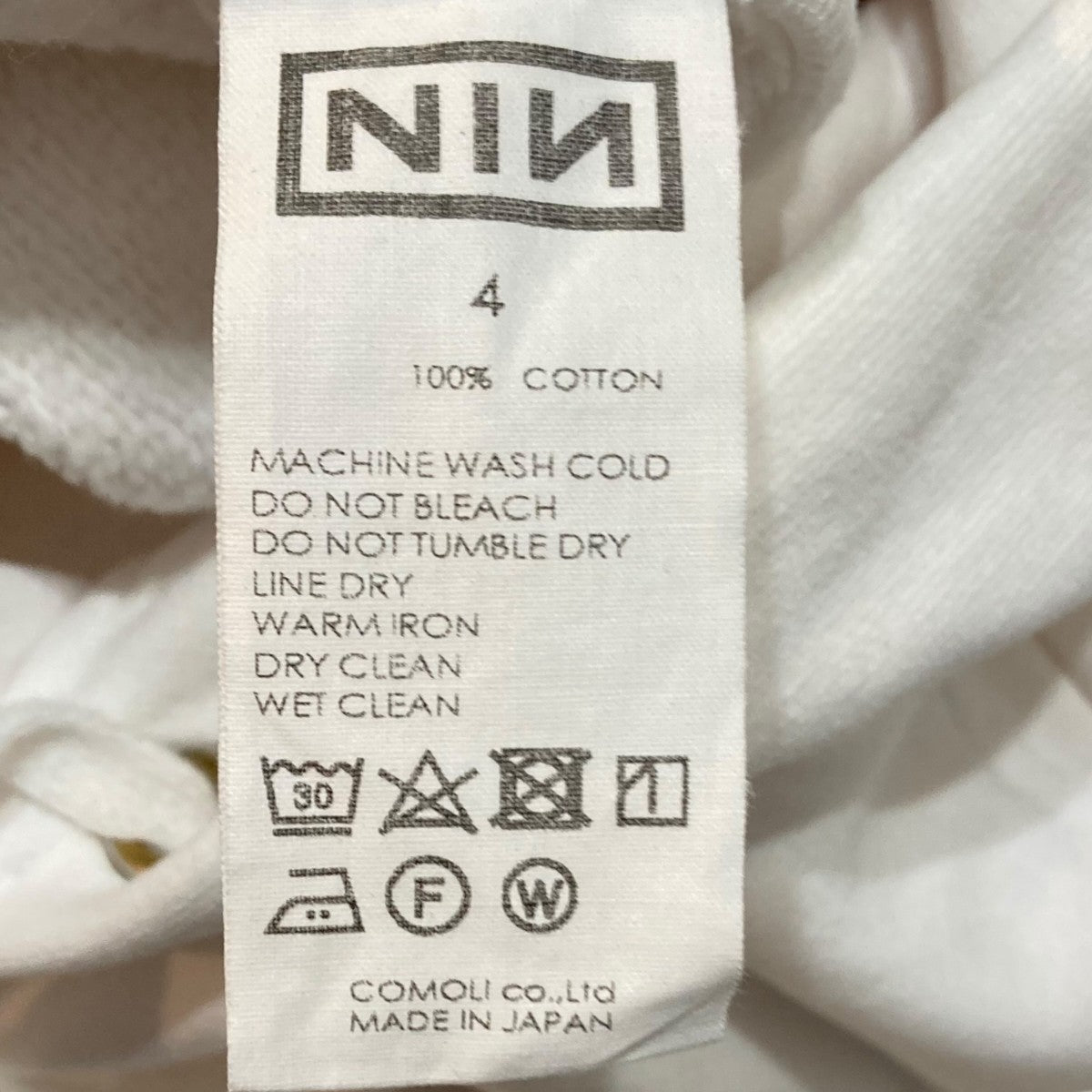 COMOLI フードパーカーV01-05027 NINE INCH NAILS 古着・中古-7枚目のアイテム画像