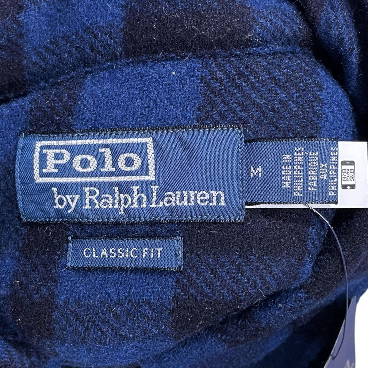 チェック柄陳ストラップシャツ Classic Fit Plaid Flannel Shirt  クラシックフィット プレイド フランネルシャツ MNPOWOV16822789