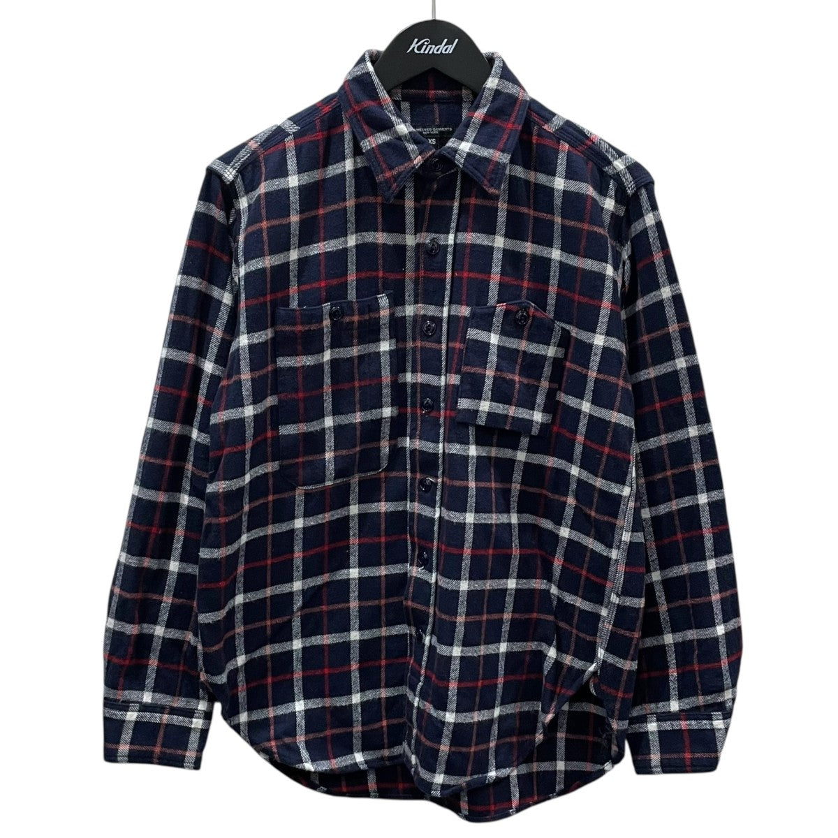 Engineered Garments チェック柄ネルシャツ Work Shirt - Plaid Flannel ワークシャツ プレイド フランネル 古着・中古-1枚目のアイテム画像