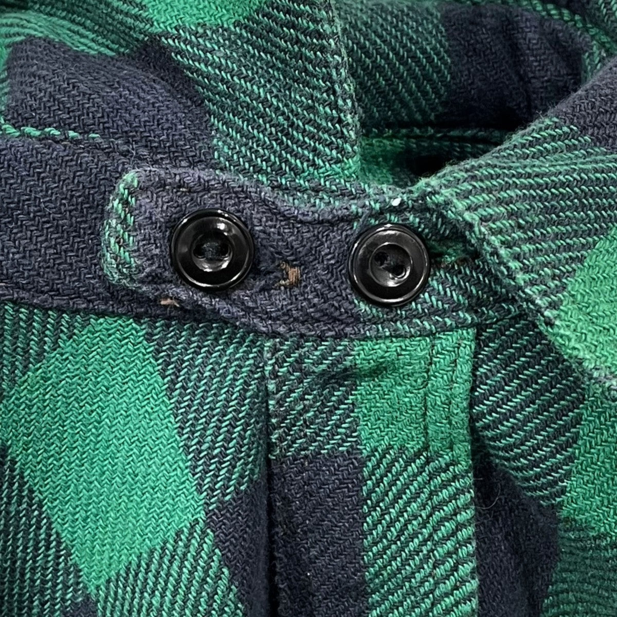 TOYS McCOY チェック柄チンストラップネルシャツ McHILL OVERALLS BUFFALO PLAID SHIRT マックヒルオーバーオール バッファロープレイドシャツ TMS2107 古着・中古-5枚目のアイテム画像