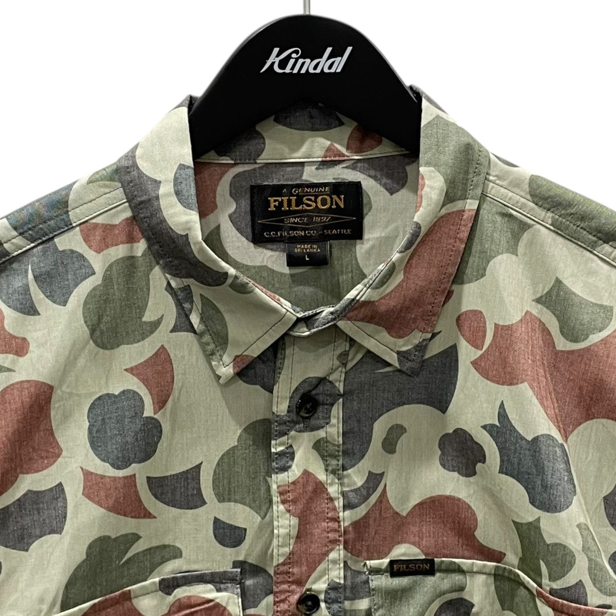 FILSON 総柄半袖シャツ TWIN LAKES SHORT SLEEVE SPORT SHIRT ツインレイクス ショートスリーブ スポーツシャツ 8050-45-11006 古着・中古-3枚目のアイテム画像