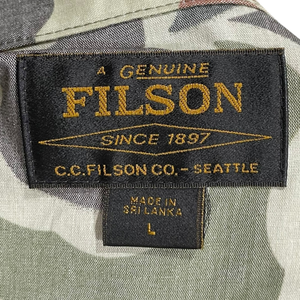 FILSON 総柄半袖シャツ TWIN LAKES SHORT SLEEVE SPORT SHIRT ツインレイクス ショートスリーブ スポーツシャツ 8050-45-11006 古着・中古-4枚目のアイテム画像