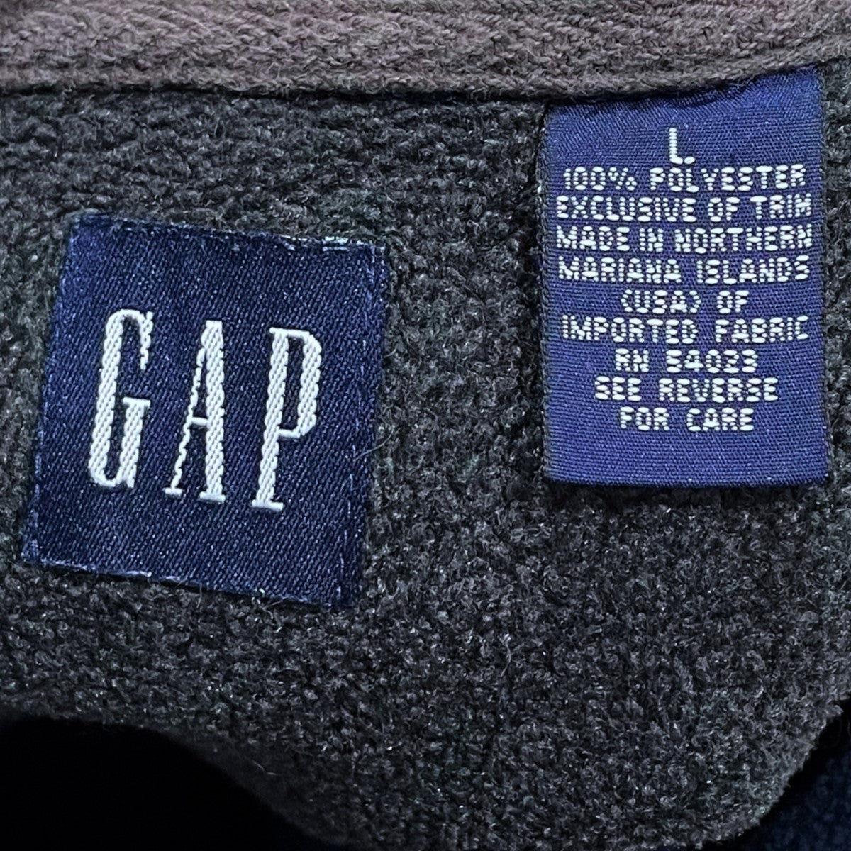 OLD GAP Vネックプルオーバーフリーストップス 紺タグ 古着・中古-6枚目のアイテム画像