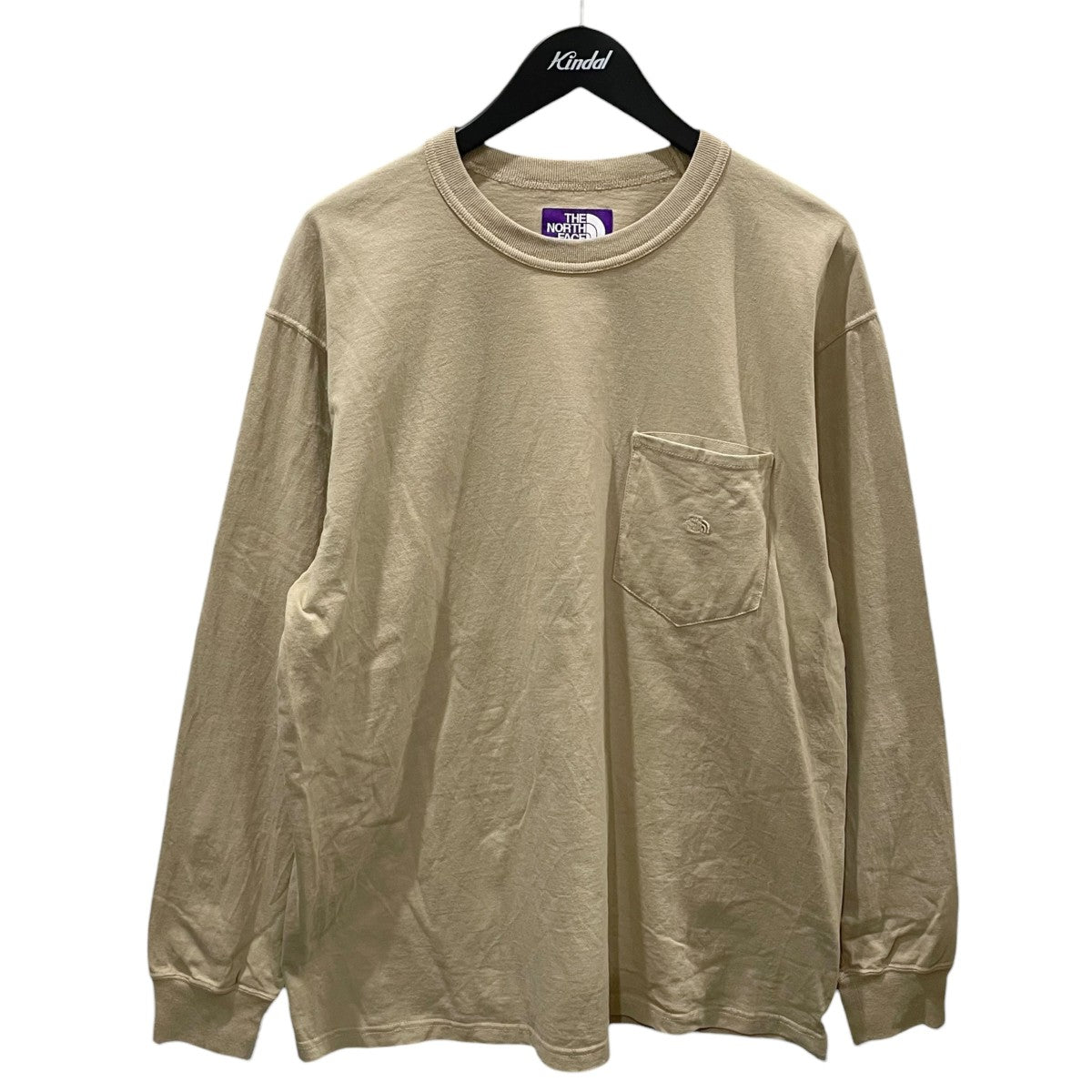 THE NORTHFACE PURPLELABEL 長袖カットソー 7oz Long Sleeve Pocket Tee 7オンス ロングスリーブ ポケット ティー NT3365N 古着・中古-1枚目のアイテム画像