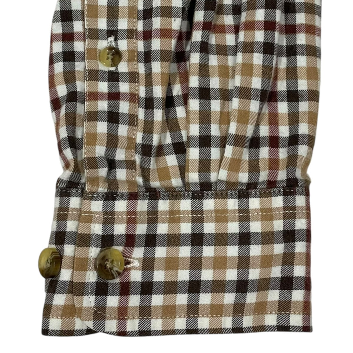 L．L．Bean チェック柄ボタンダウンネルシャツ 古着・中古-4枚目のアイテム画像