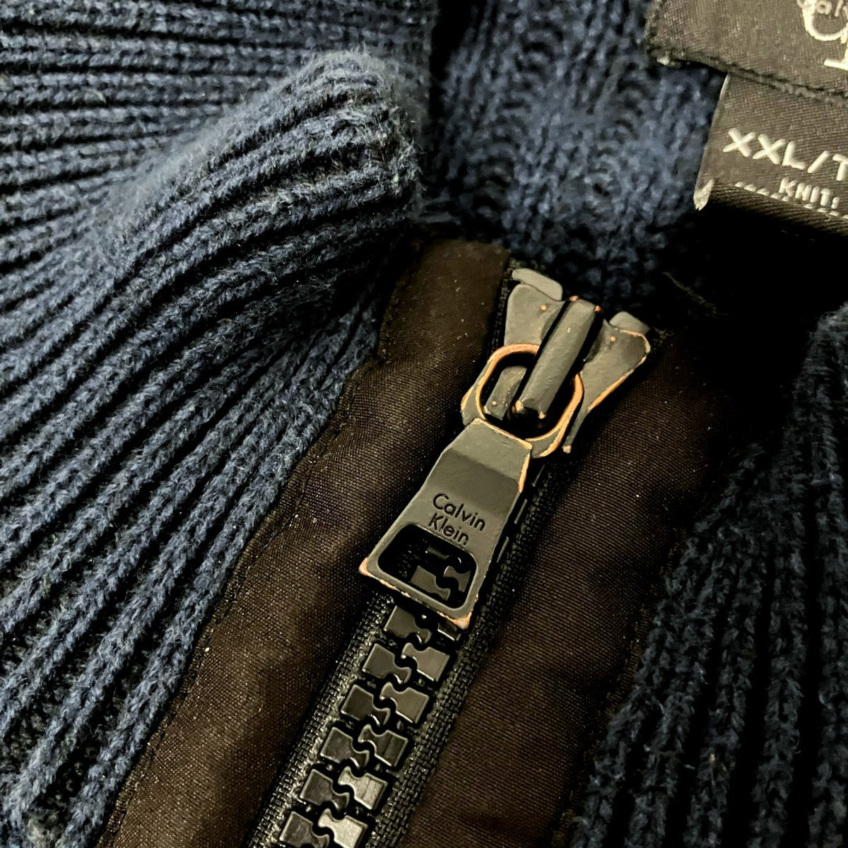 ck Calvin Klein ZIP UPジップニット 古着・中古-4枚目のアイテム画像