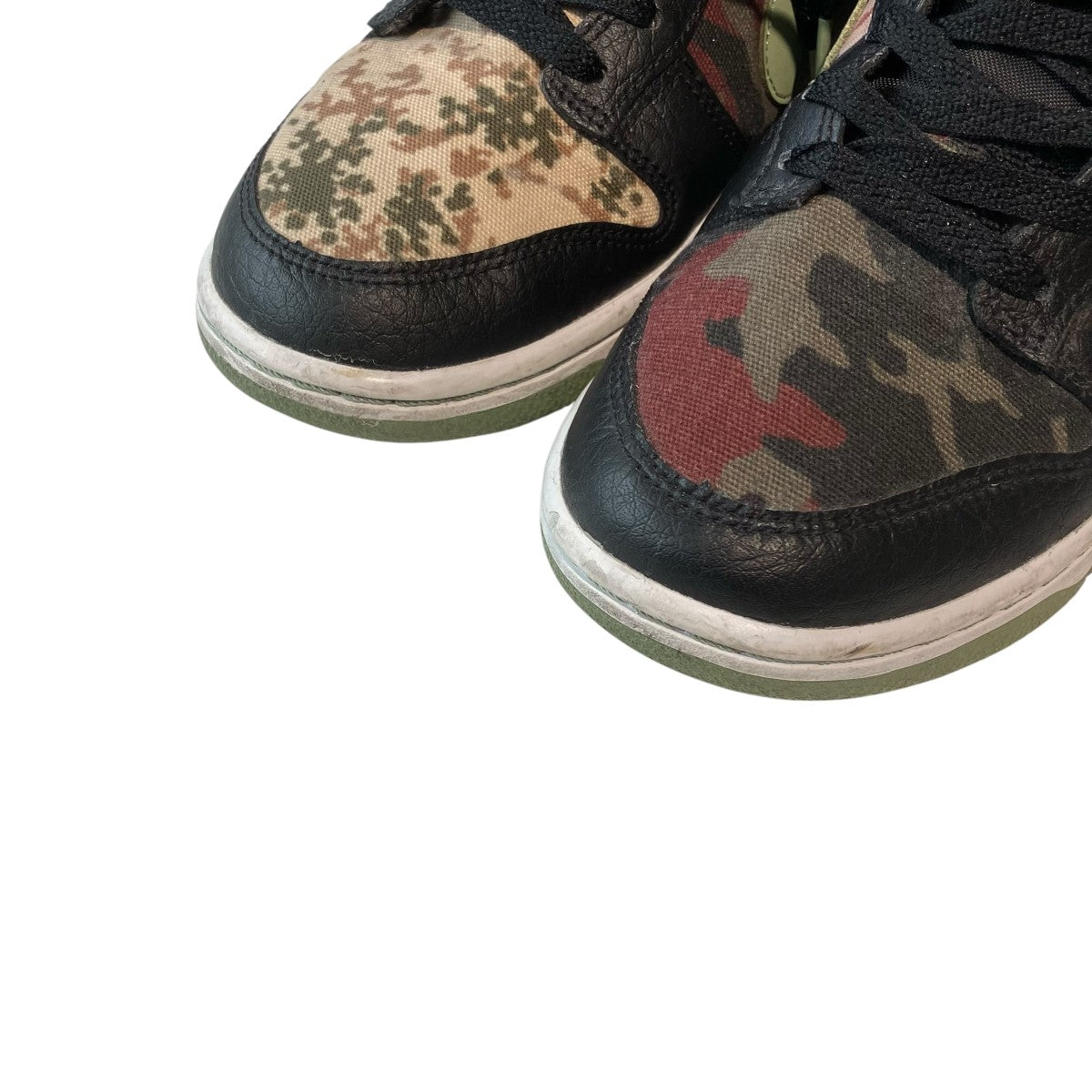 NIKE Dunk Low SE Black Multi CamoスニーカーDH0957-001 古着・中古-7枚目のアイテム画像