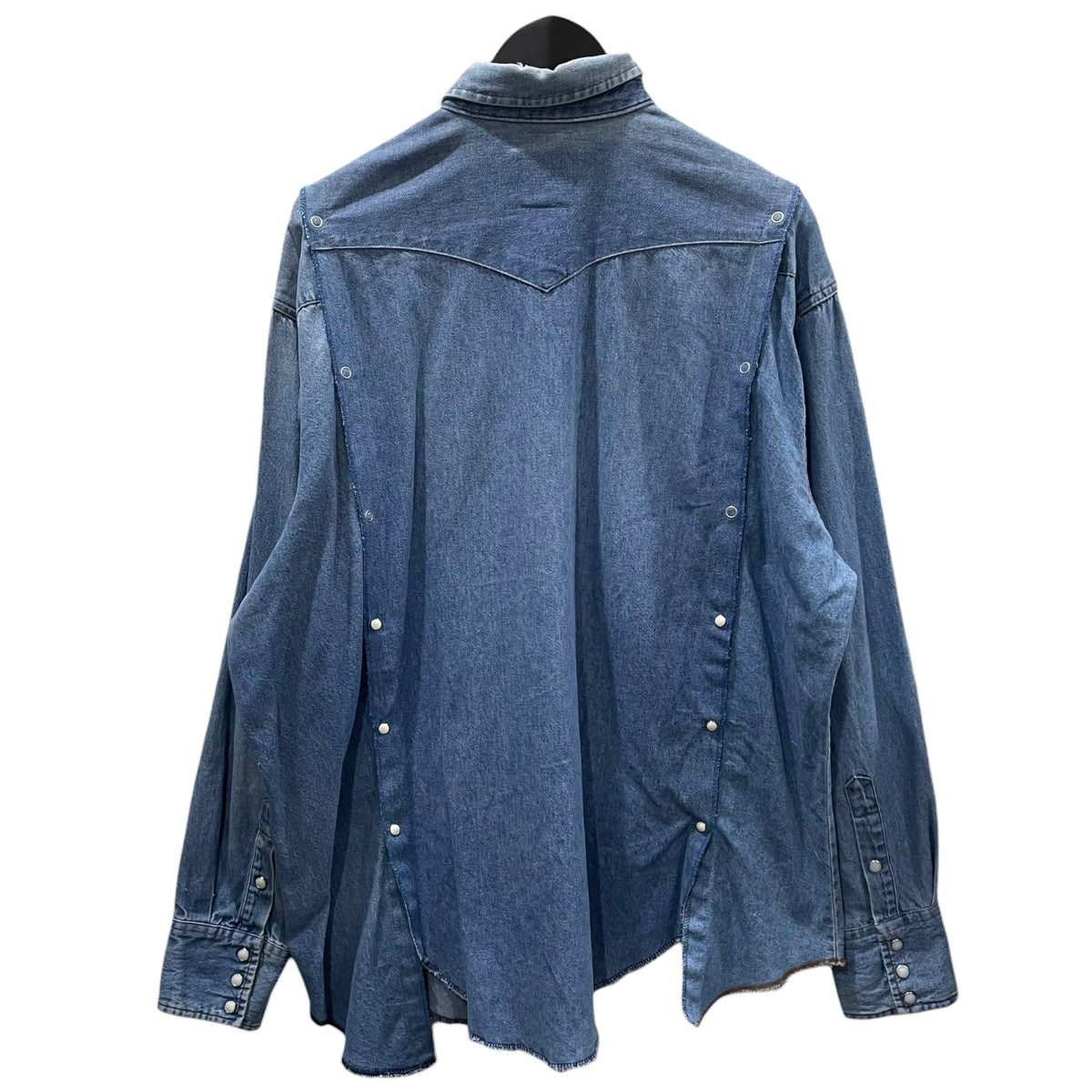 YSTRDY'S TMRRW×Wrangler リメイクデニムシャツ インディゴ サイズ