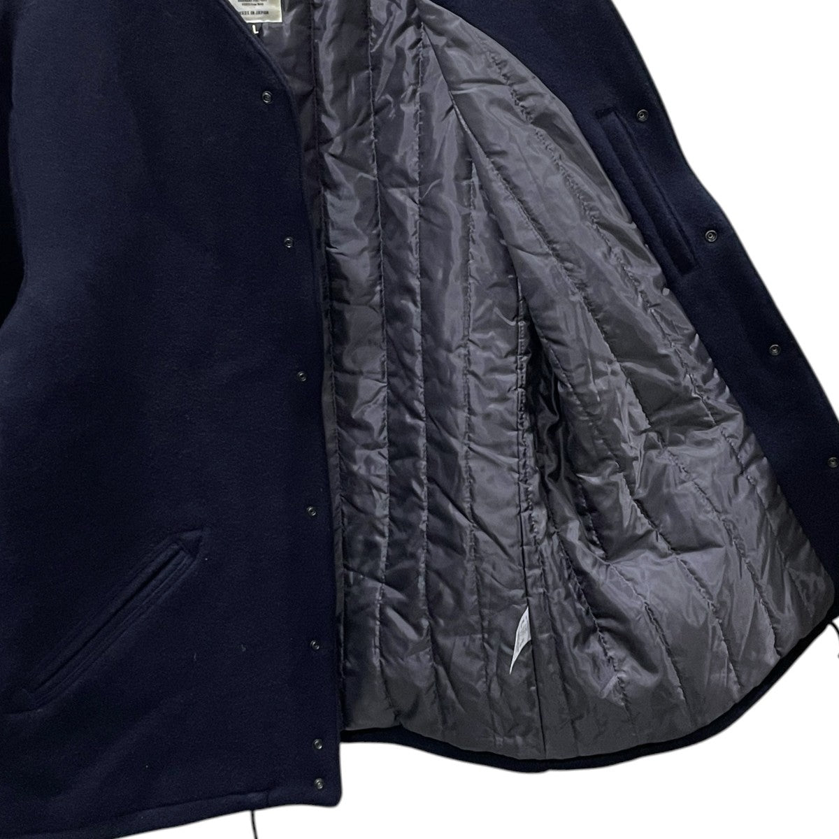 jackman 18AW ノーカラージャケット Award Jacket アワードジャケット JM8885 古着・中古-4枚目のアイテム画像