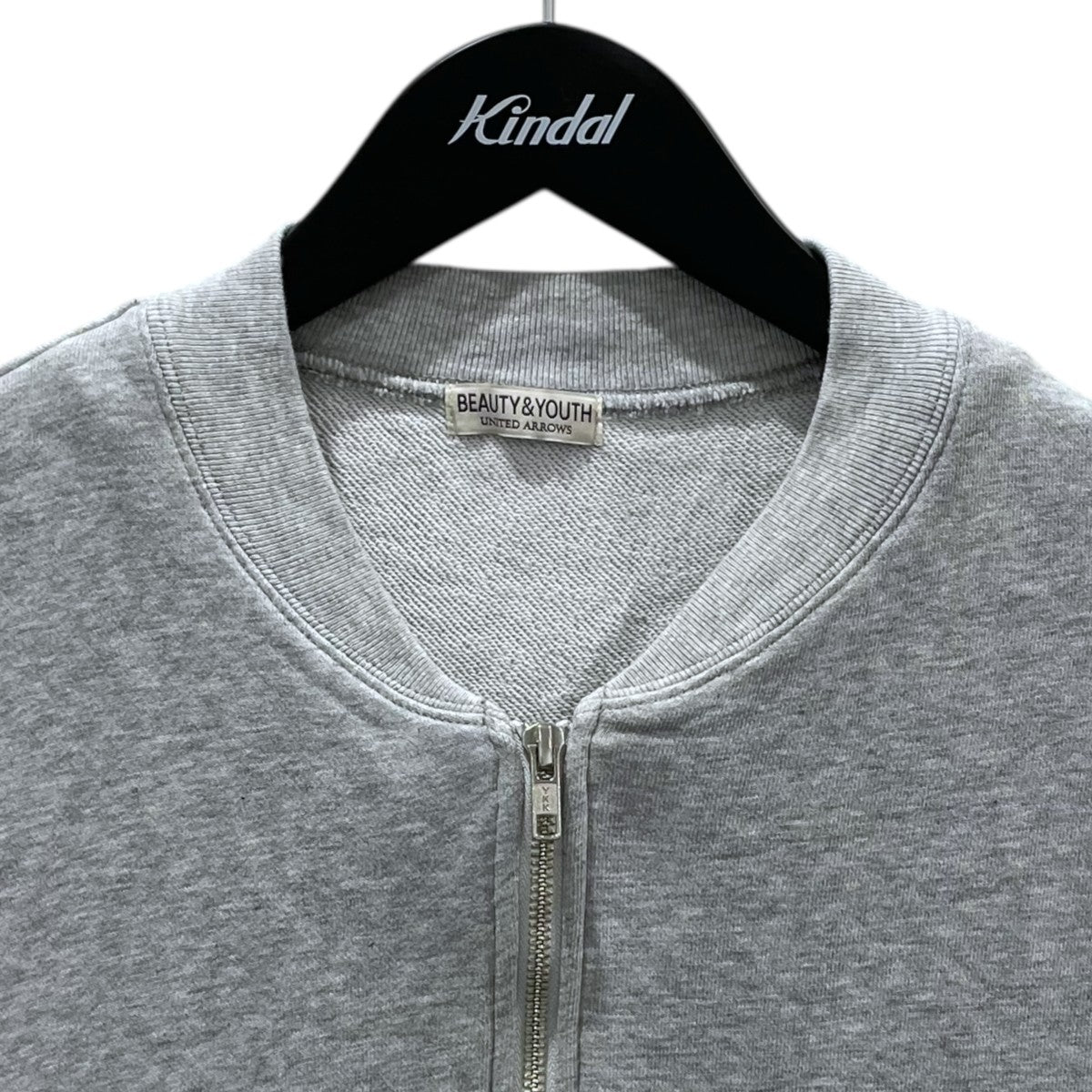 BEAUTY＆YOUTH 21AW ジップアップスウェットベスト SWEAT ZIP VEST スウェットジップベスト 1227-175-0832 古着・中古-3枚目のアイテム画像