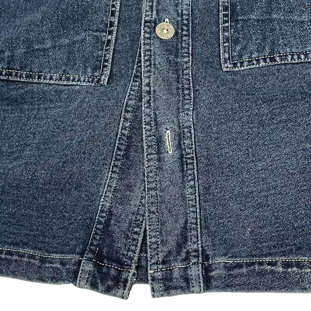 RRL ラウンドカラーインディゴ染めジャージージャケット JERSEY DECK JACKET ジャージー デッキ ジャケット 782733454001 古着・中古-6枚目のアイテム画像