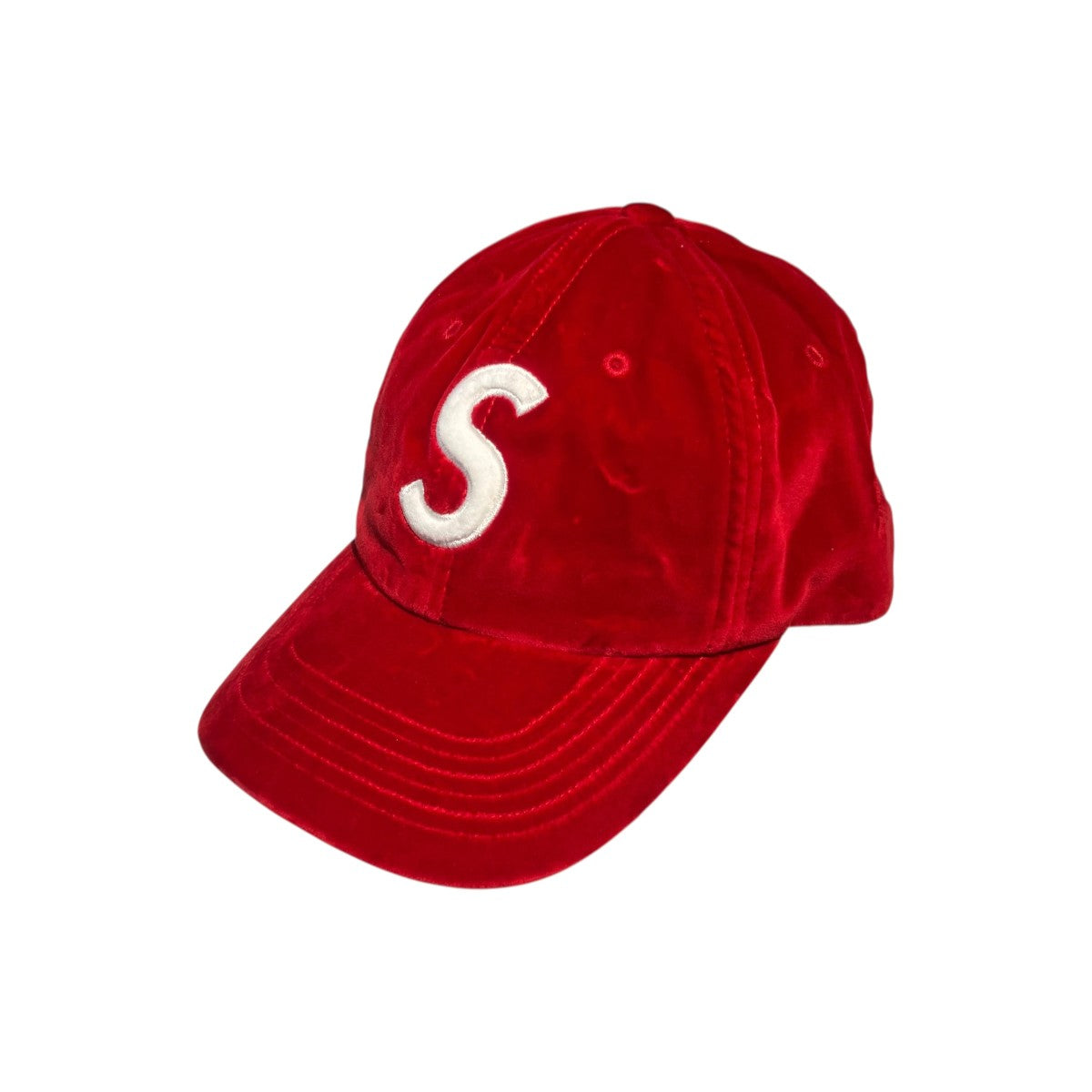 20AWVelvet S Logo 6-Panelキャップ