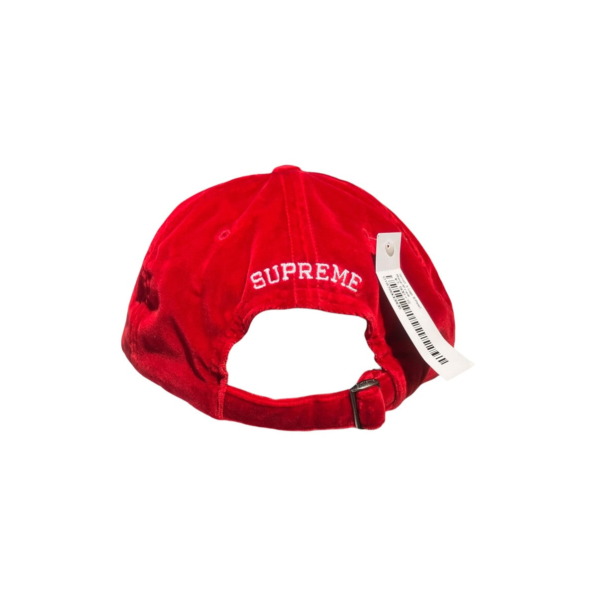 Supreme(シュプリーム) 20AWVelvet S Logo 6-Panelキャップ レッド