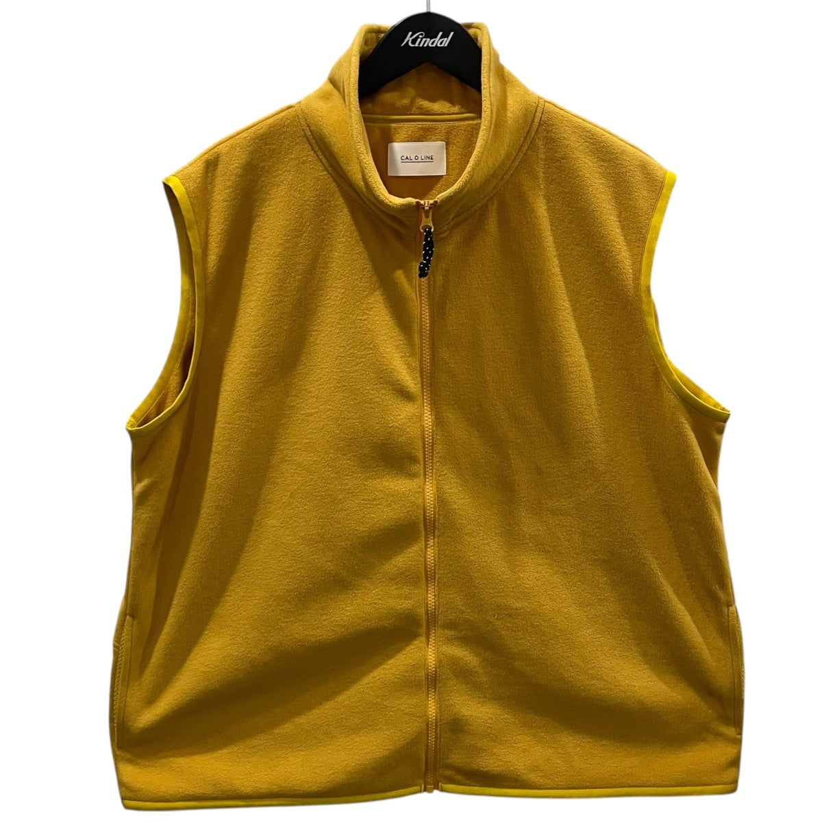 CAL O LINE×Pilgrim Surf+Supply 25AW ジップアップフリースベスト Pillow Fleece Vest ピローフリースベスト RN29373330PG 古着・中古-1枚目のアイテム画像
