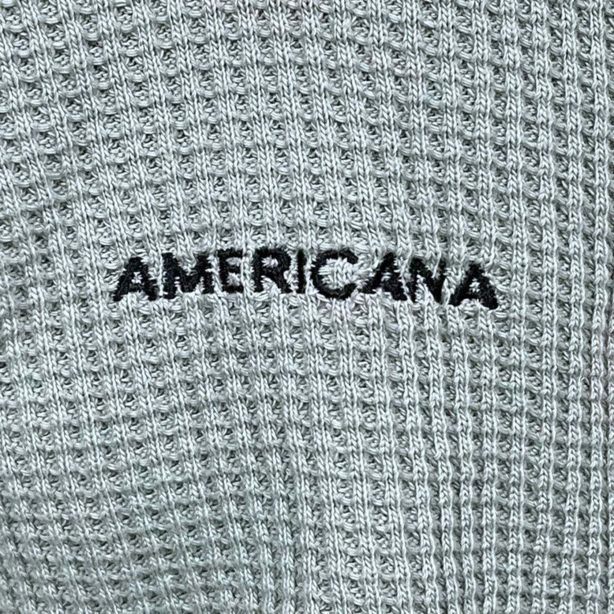 Americana サーマルカットソー サーマルワッフルワイドドルマンプルオーバー 古着・中古-5枚目のアイテム画像