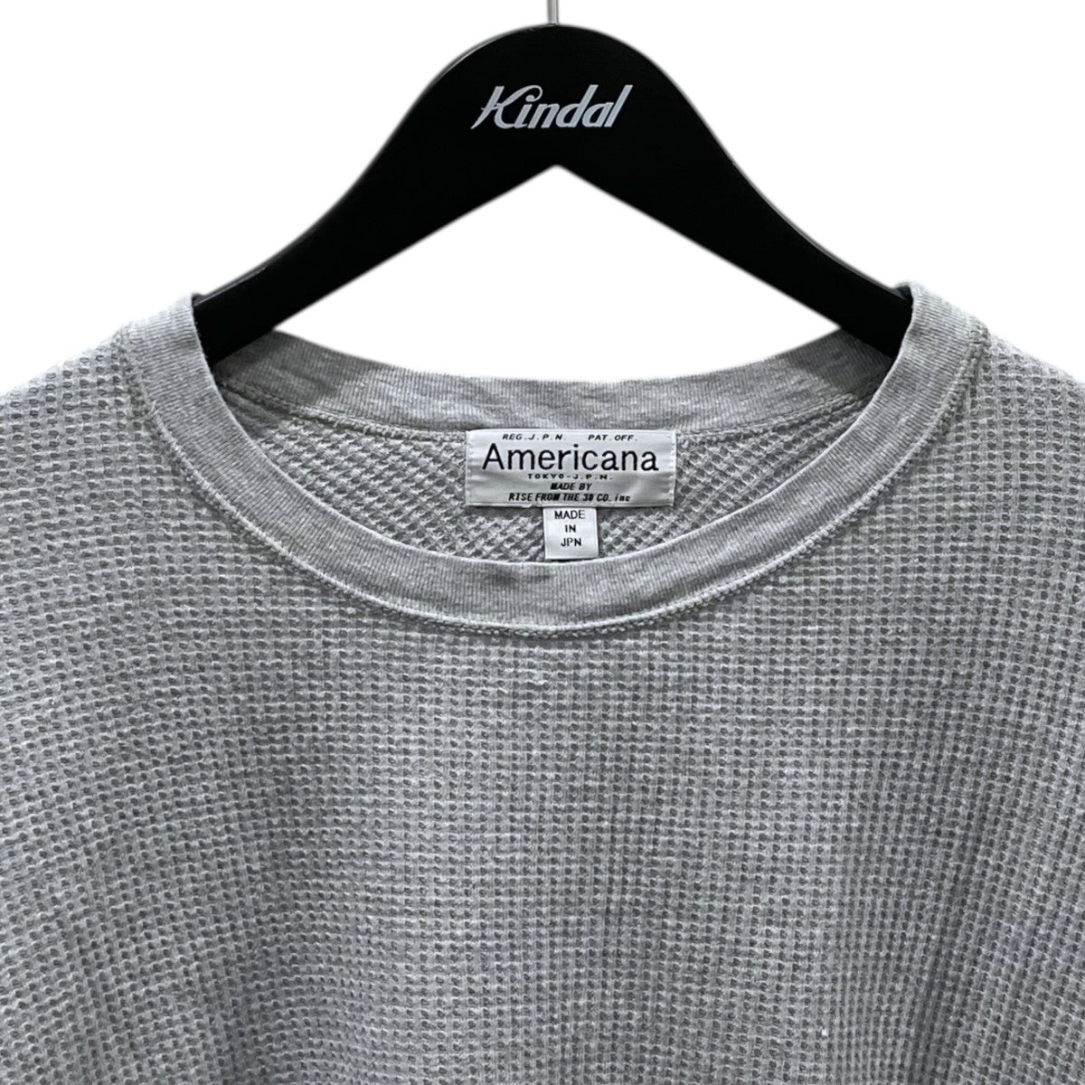 Americana☆サーマル　グレー AMERICANA（アメリカーナ） tシャツ 「AMERICANA/アメリカーナ」別注