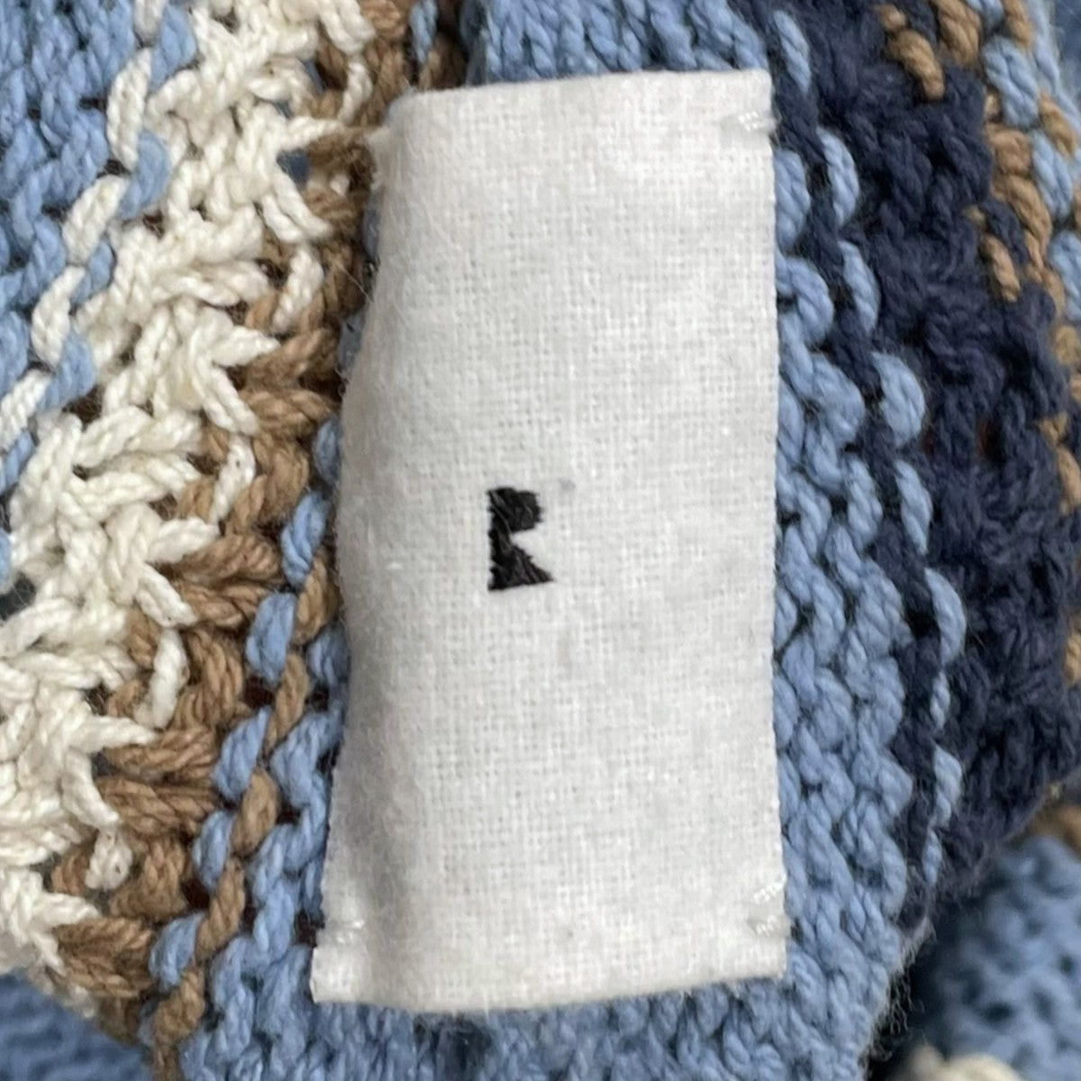 23SS ストライプ柄ハーフニットパンツ multi stripe hand knit shorts マルチストライプハンドニットショーツ