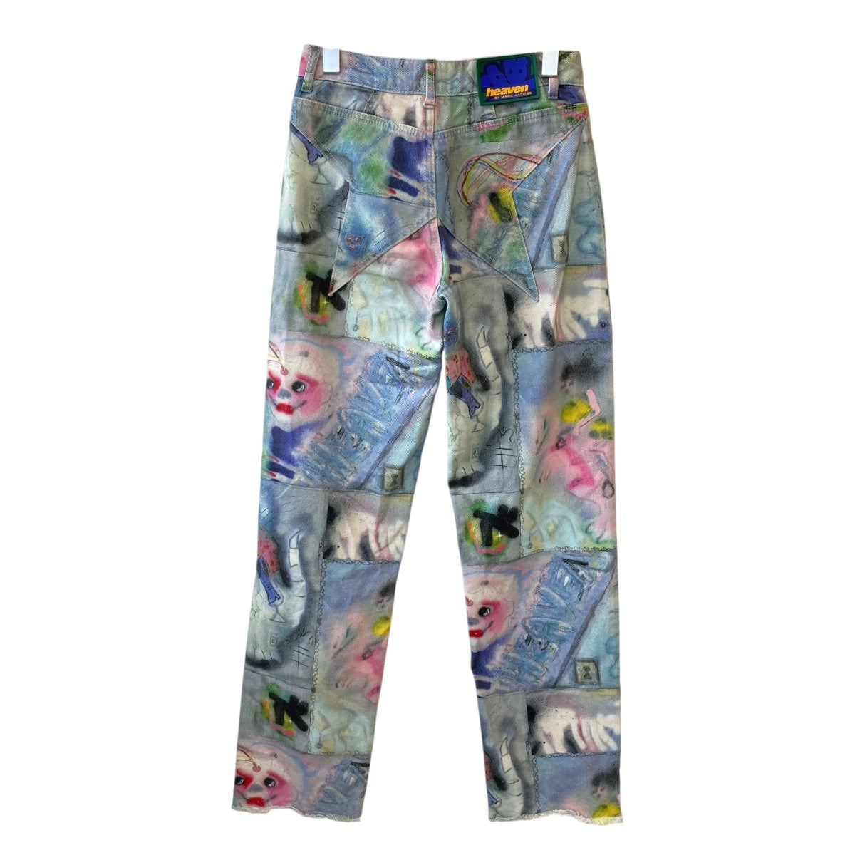 【新品】MARC JACOBS ロゴ柄デニムパンツ Heaven by Marc Jacobs(ヘブンバイマークジェイコブス) 総柄デニム