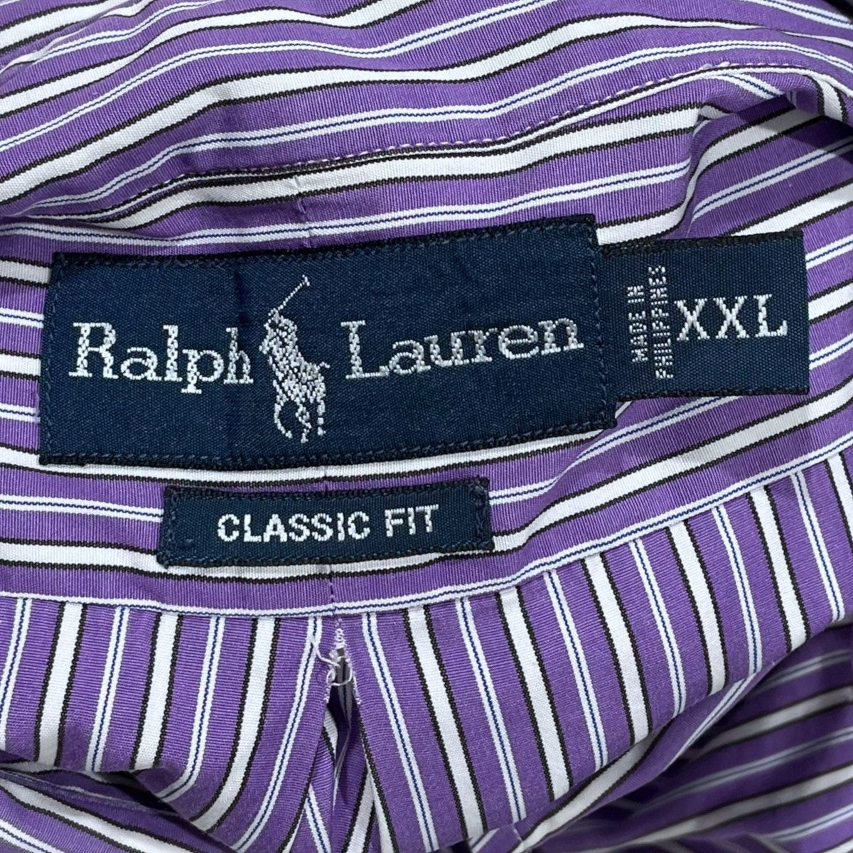 ストライプ柄ボタンダウンシャツ CLASSIC FIT クラシックフィット