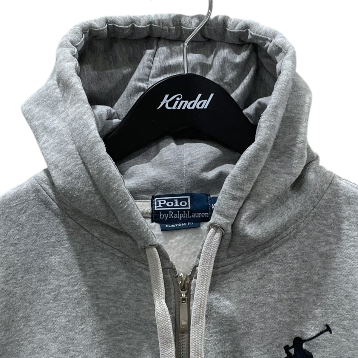 ポロラルフローレン 90s ジップパーカー　グレー S 90s POLO RALPH LAUREN ダブルジップパーカー グレー M | 古着屋 the moon