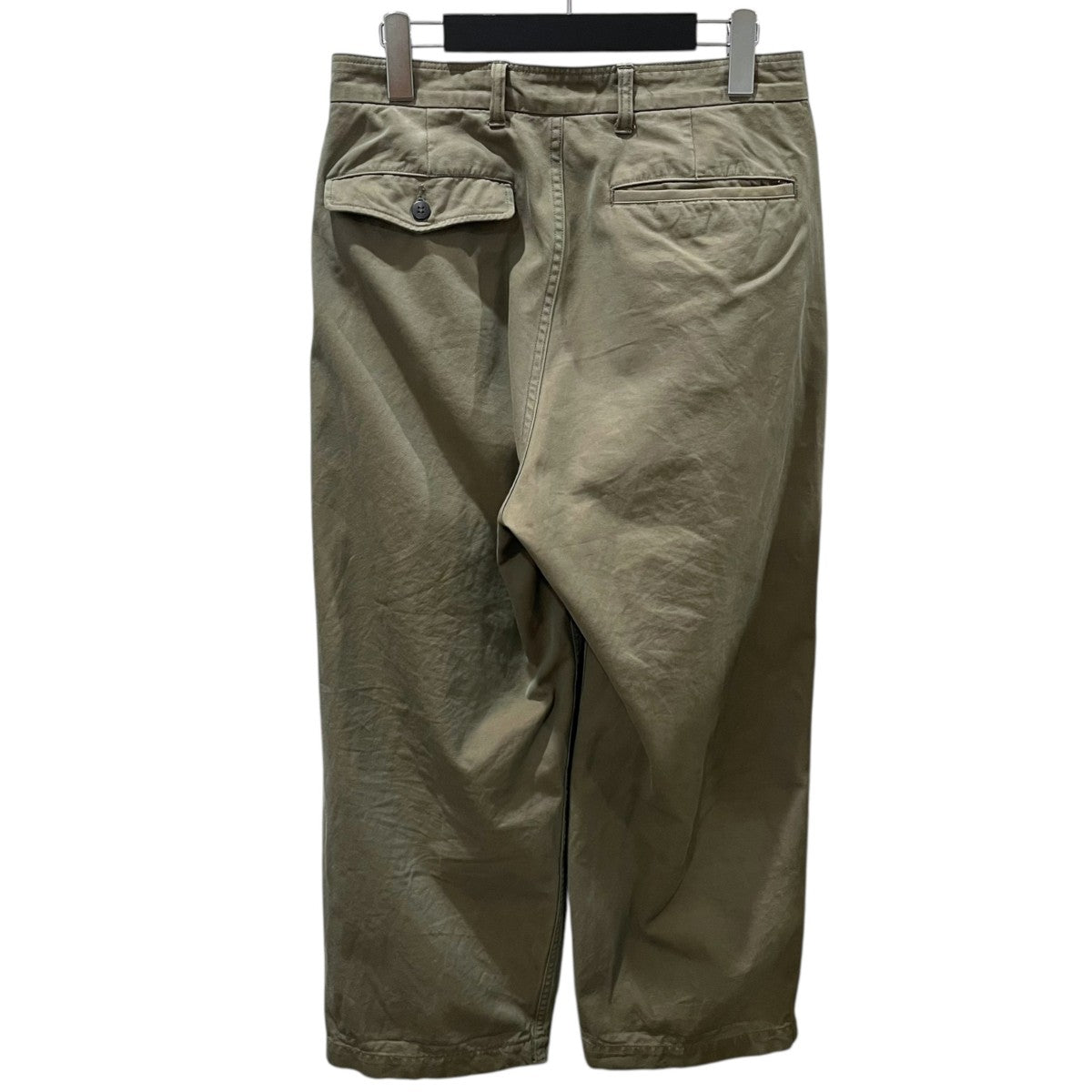 STILL BY HAND コットンギャバジンタックパンツ Cotton Gabardine Tuck Pants PT01211 古着・中古-2枚目のアイテム画像