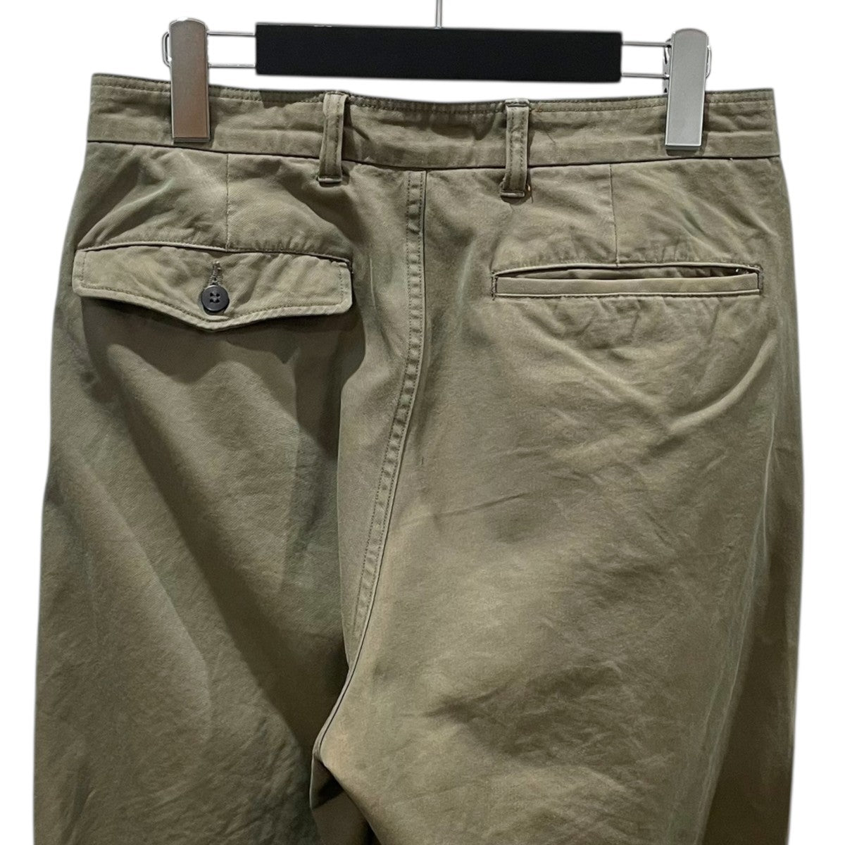 STILL BY HAND コットンギャバジンタックパンツ Cotton Gabardine Tuck Pants PT01211 古着・中古-4枚目のアイテム画像