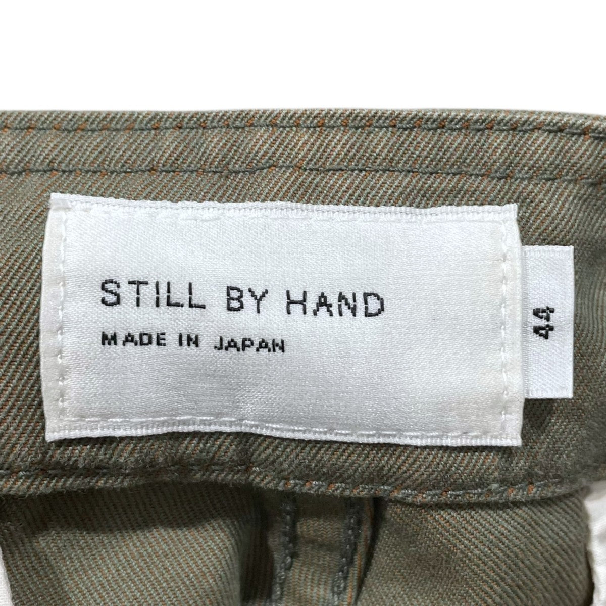 STILL BY HAND コットンギャバジンタックパンツ Cotton Gabardine Tuck Pants PT01211 古着・中古-5枚目のアイテム画像