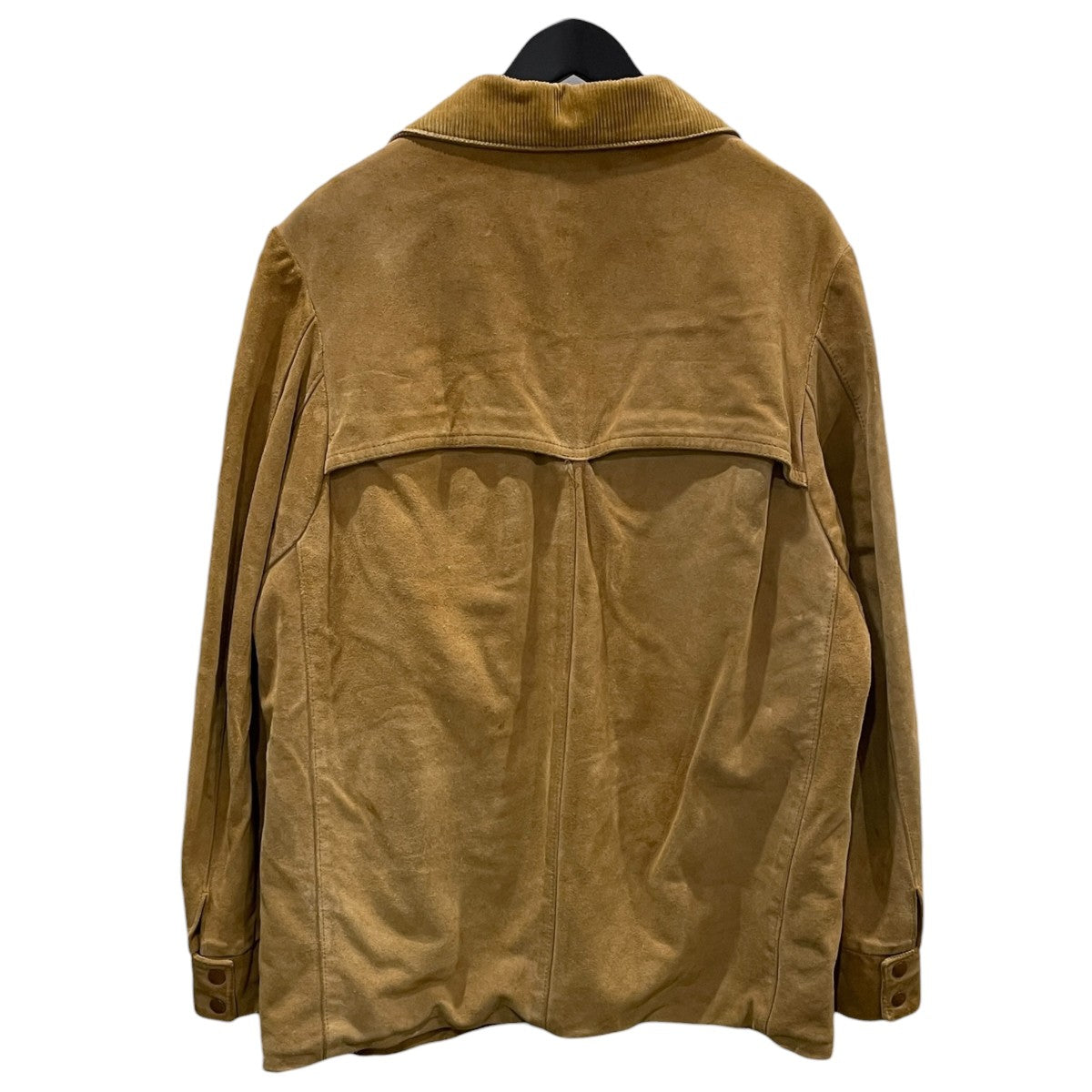 80s コーデュロイ襟スエードレザージャケット Suede Chore Coat with Corduroy Collar スエードチョアコートウィズコーデュロイカラー