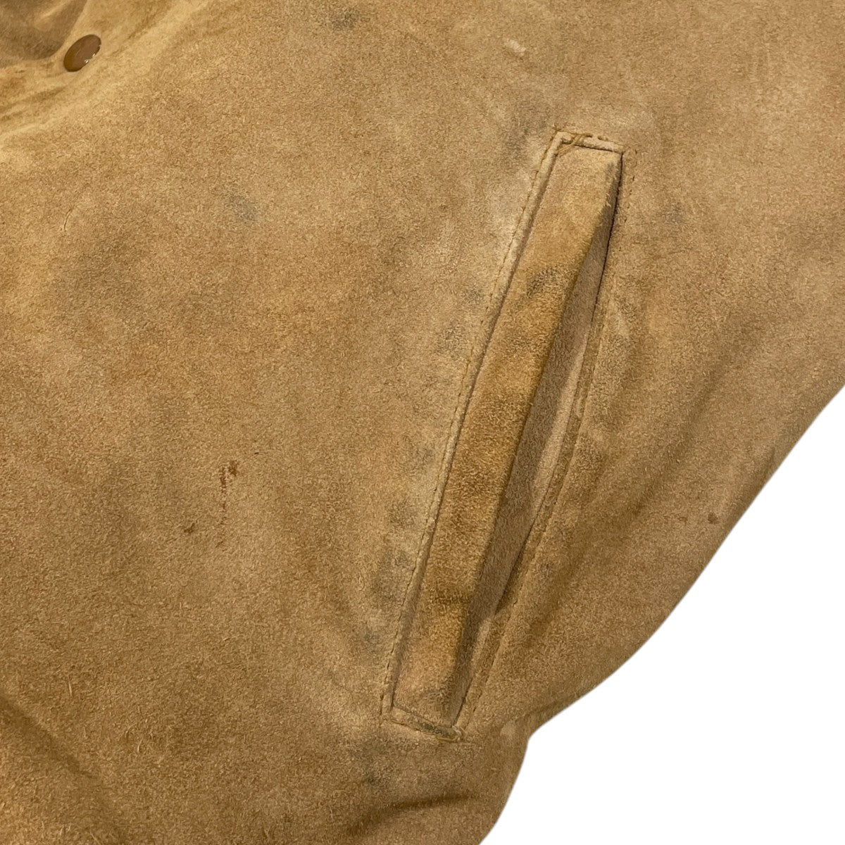 80s コーデュロイ襟スエードレザージャケット Suede Chore Coat with Corduroy Collar スエードチョアコートウィズコーデュロイカラー
