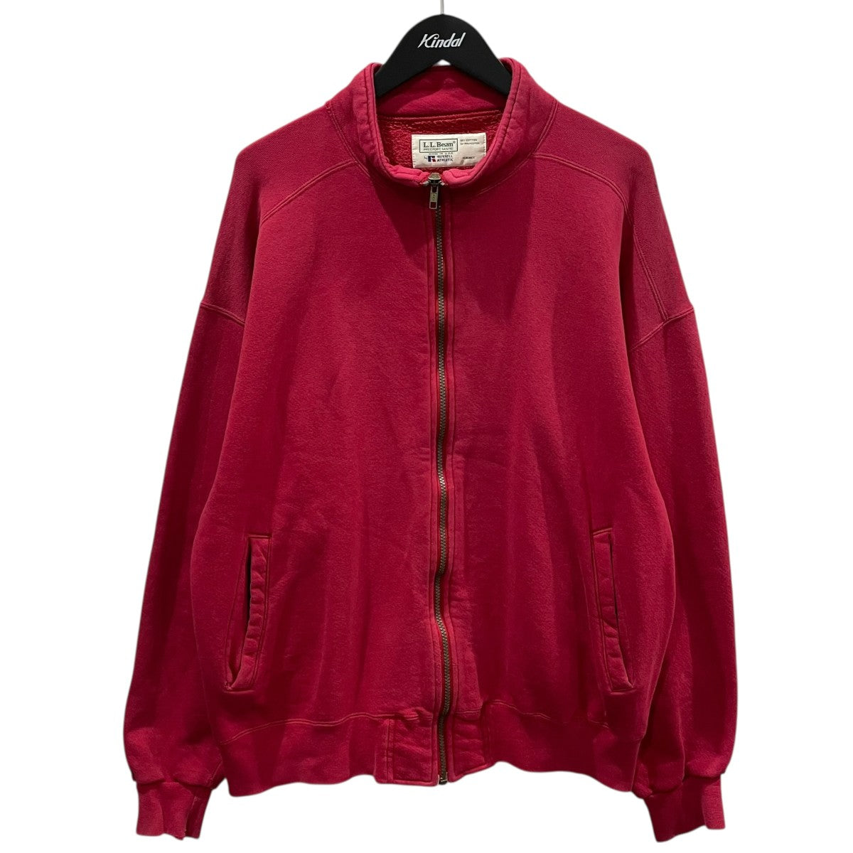 L．L．Bean×RUSSELL ATHLETIC 90s ジップアップスウェットカーディガン 古着・中古-1枚目のアイテム画像