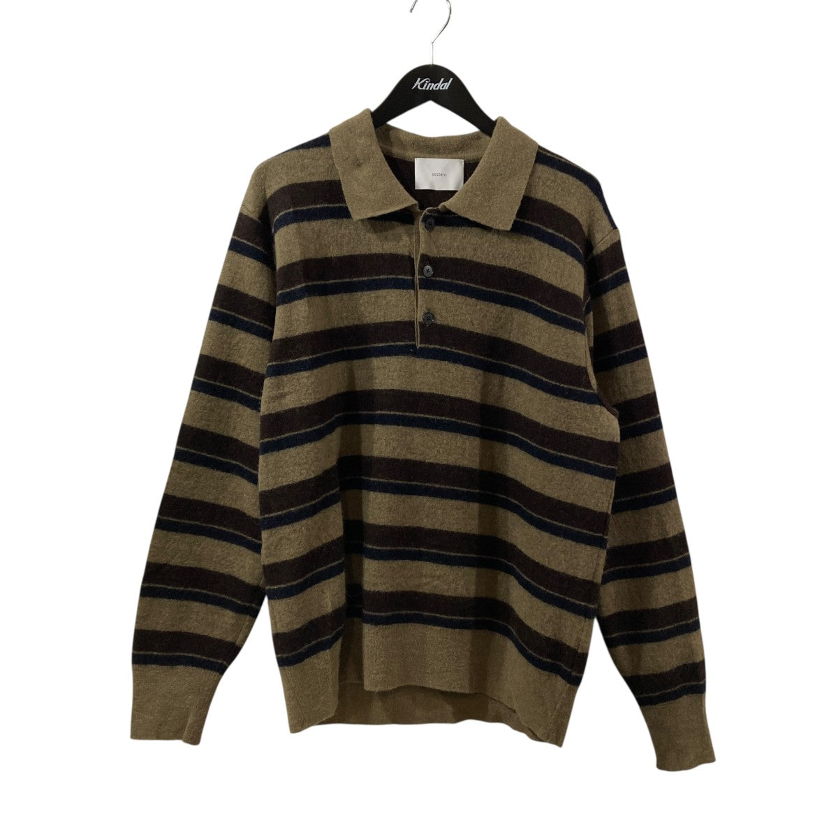Knit Stripe Polo LSボーダーニットポロシャツST.1483