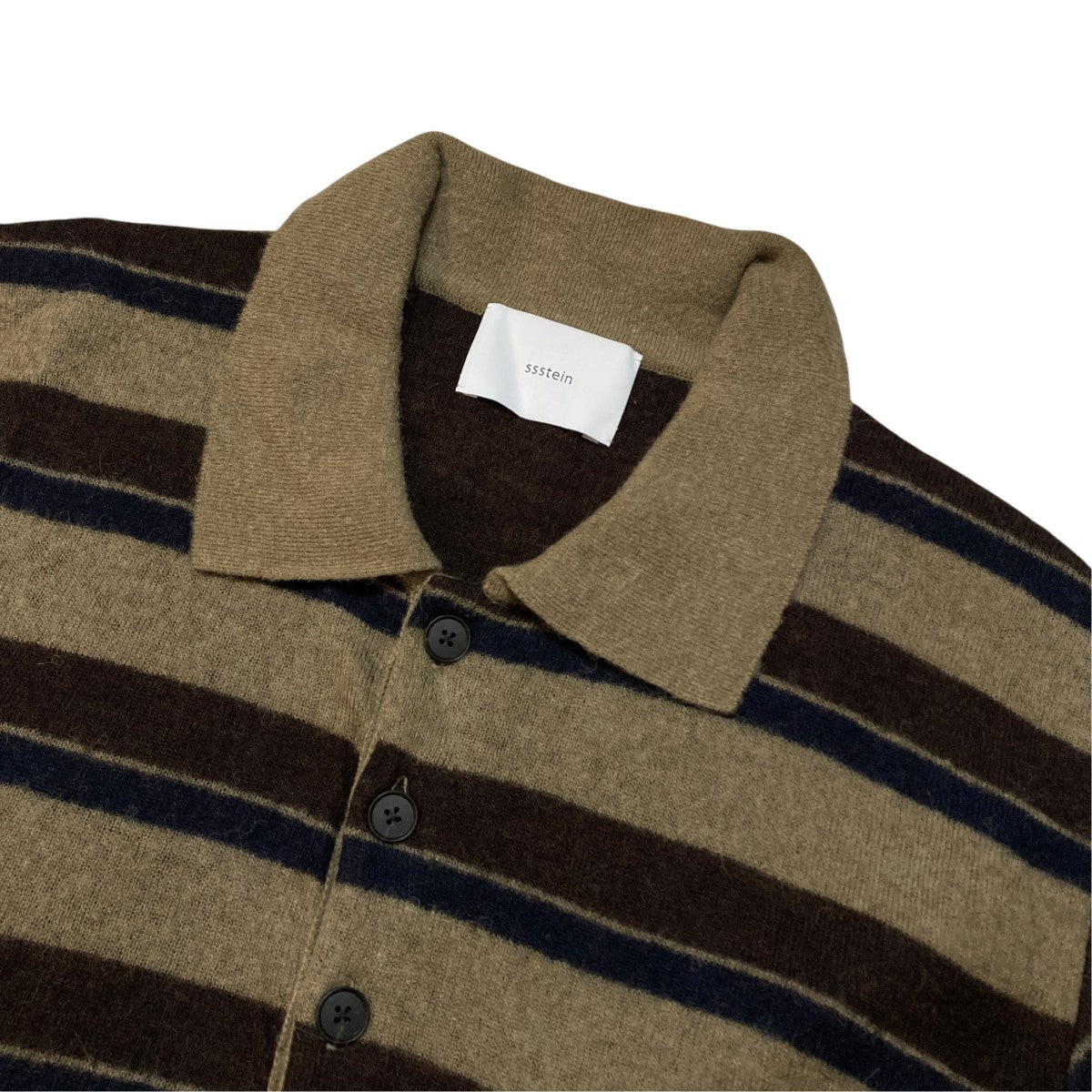 Knit Stripe Polo LSボーダーニットポロシャツST.1483