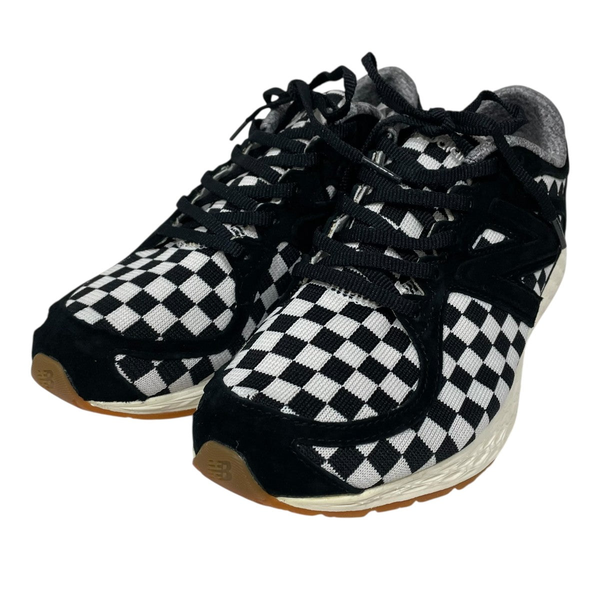 NEW BALANCE×nonnative 17SS フラッグチェッカー柄スニーカー FRESH FOAM ZANTE ML フレッシュフォーム ザンテ MLZANTNN 古着・中古-1枚目のアイテム画像