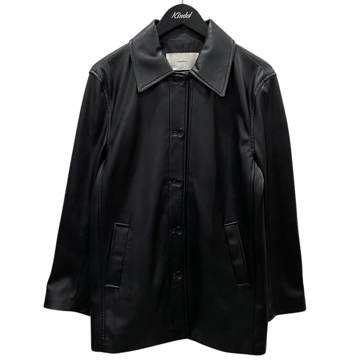 24AW エコレザーステンカラージャケット Ecoleather Soutiencollar Jacket 12420105